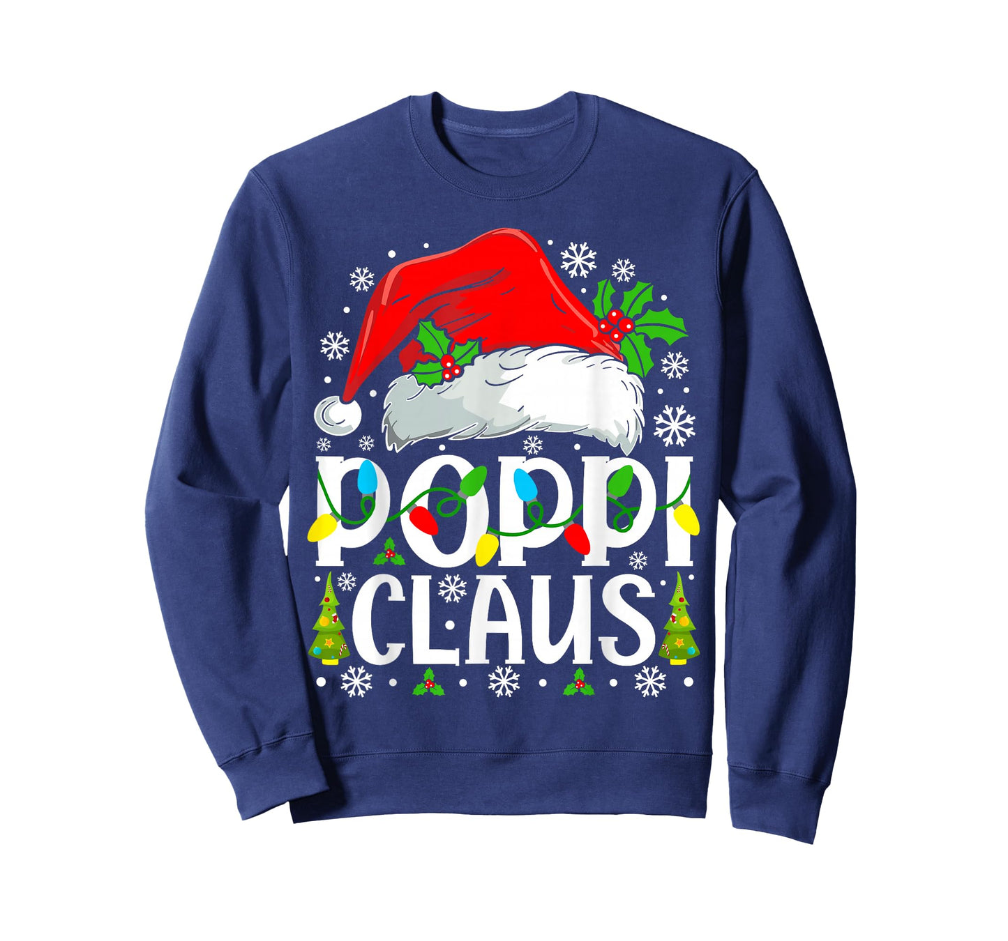 Poppi Claus Funny Christmas Family Matching T-Shirt