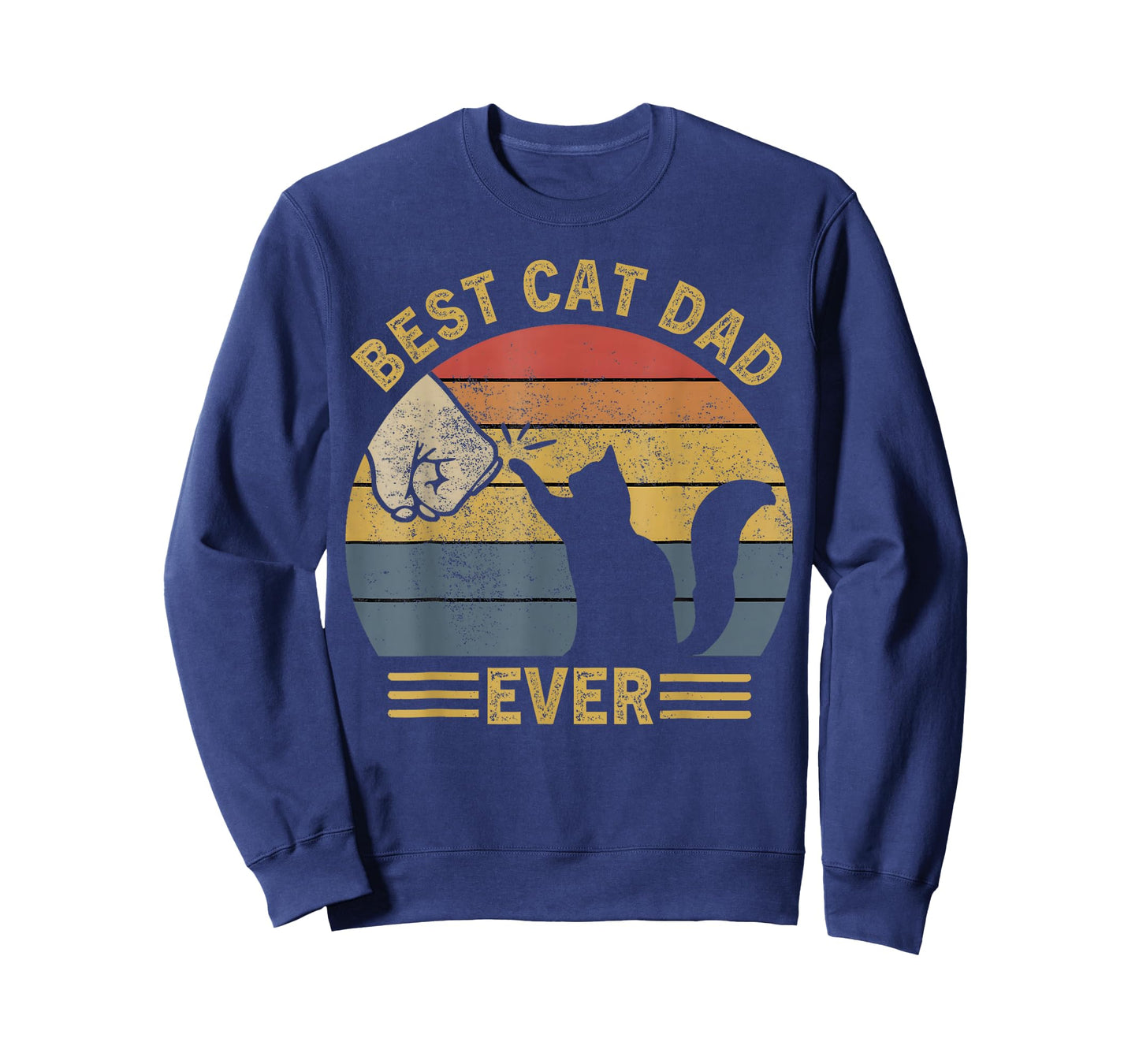 Cat-Shirt Men Best Cat Dad Ever Funny Cat Lover Gift T-Shirt