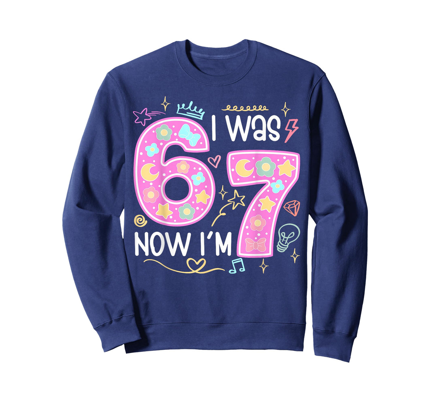 Funny 7 Year Old Birthday I was 6 Now I'm 7 Meme Tee T-Shirt