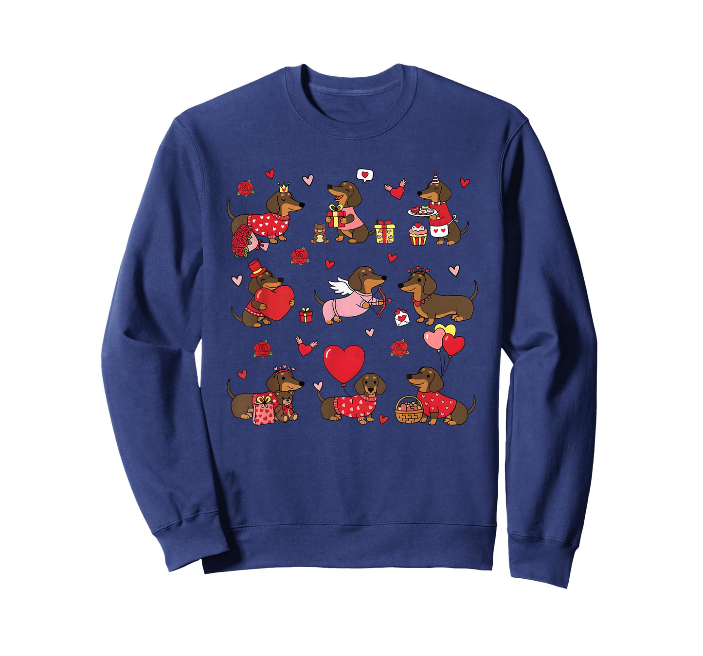 Dachshund Valentines Cute Dog Wiener Dog Love T-Shirt