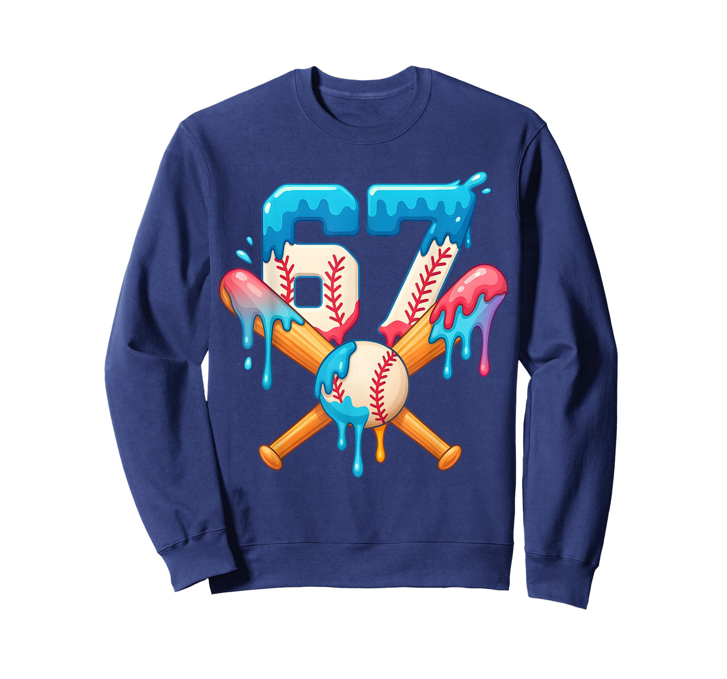 67 Baseball Life Style 101 Apparel Youth Drip Baseball Boys T-Shirt