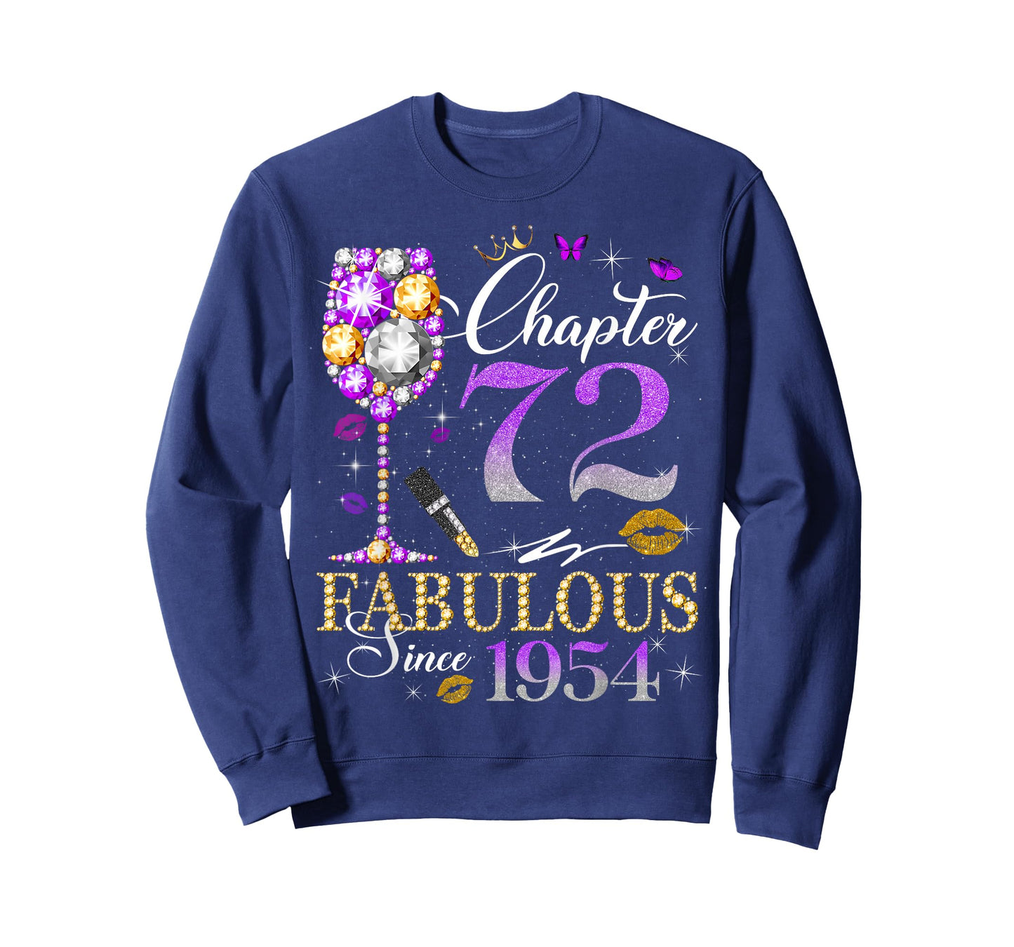 Chapter 72 Fabulous Since 1954 72nd Birthday Women Girls T-Shirt