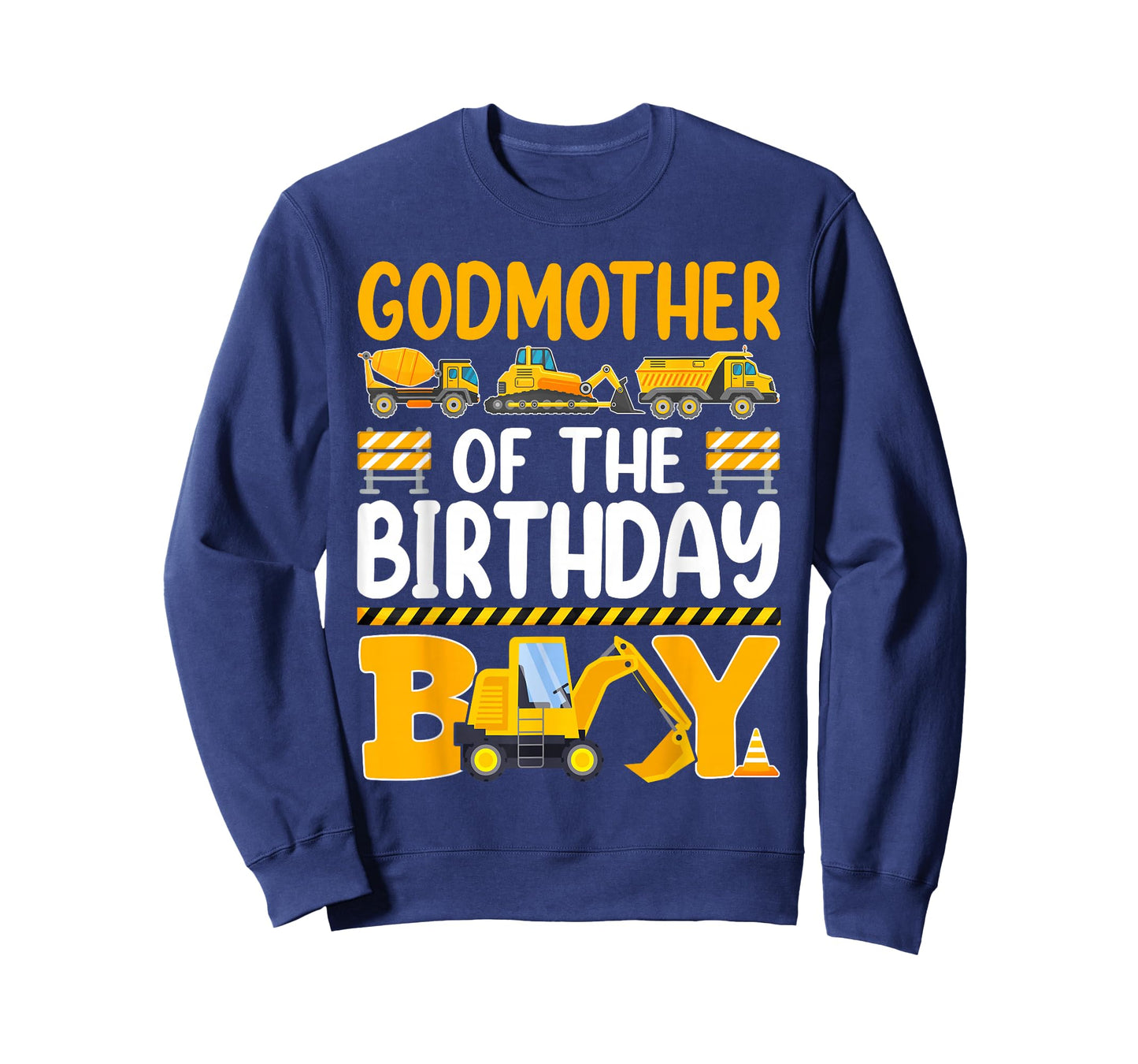 Godmother of The Birthday Boy Construction Birthday Party T-Shirt