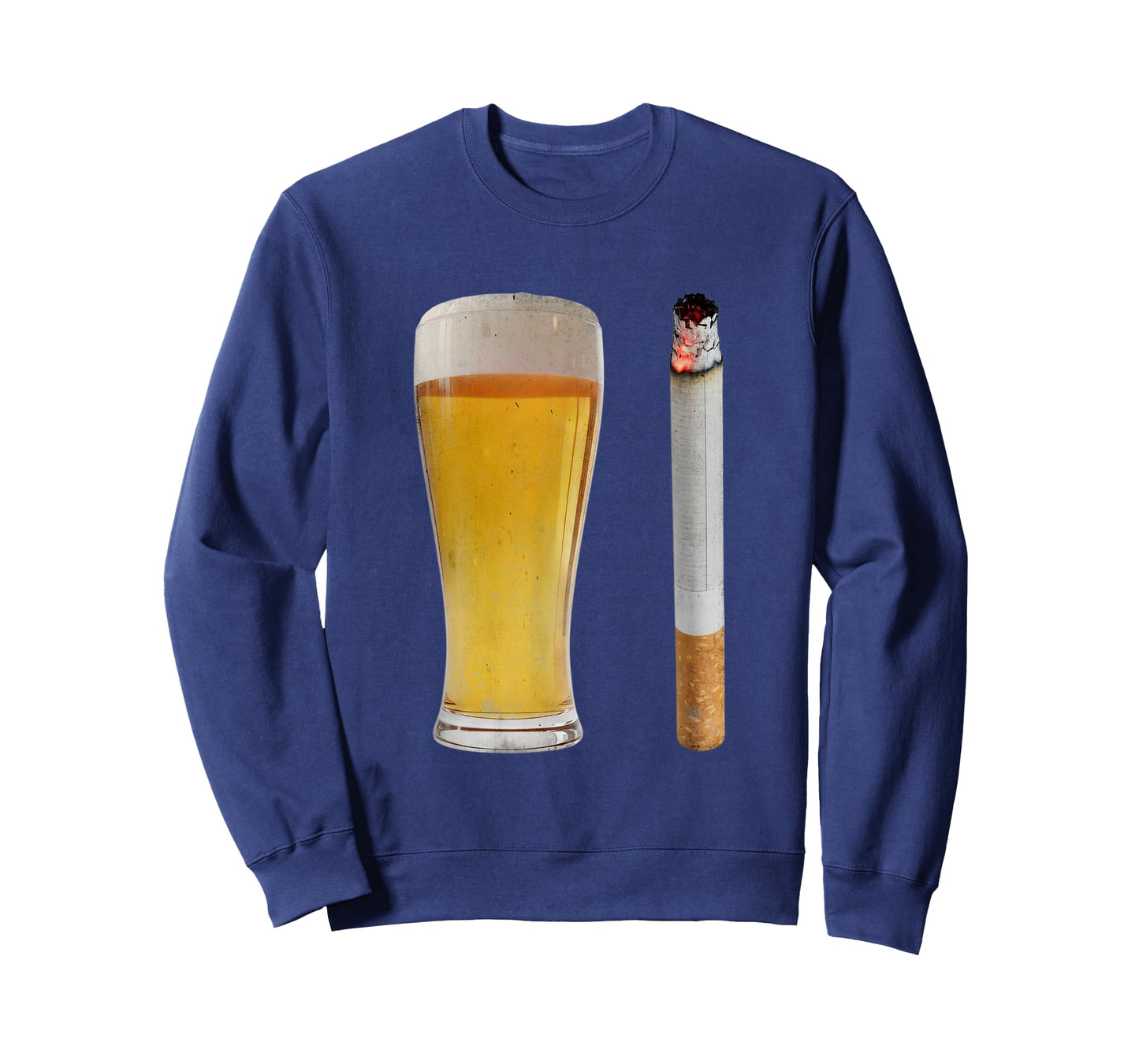 Beer & Cigarette Lover Day Drinking Dad Smoking Beer Lover T-Shirt