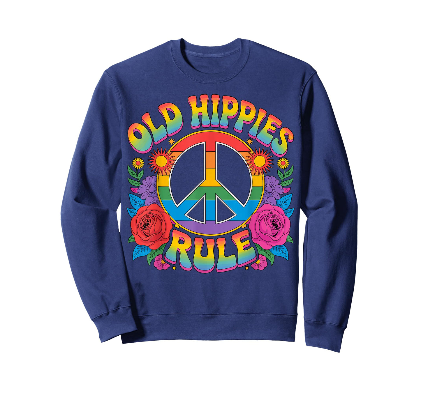 Old Hippies Rule Retro Party Hippie T-Shirt