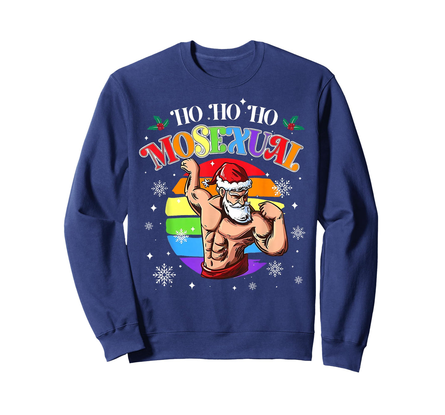 Ho Ho Ho Mosexual Gay Santa LGBT Pun Gay Pride Christmas T-Shirt