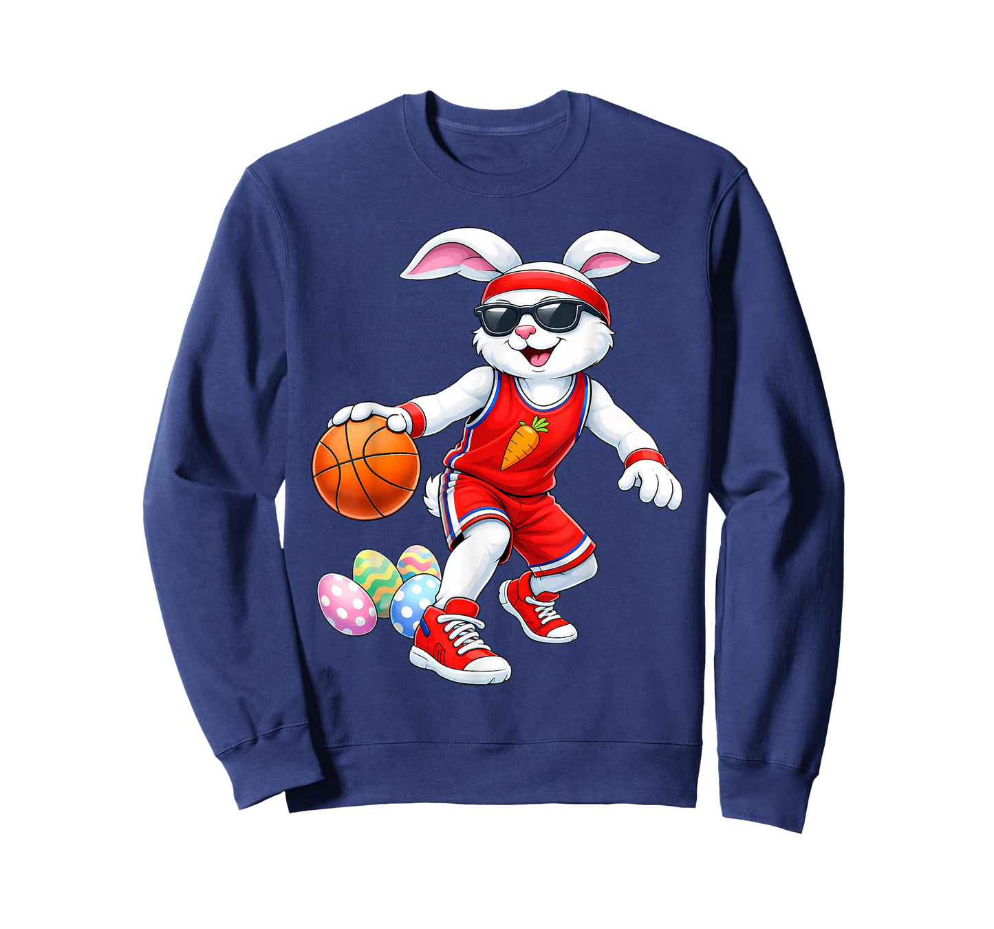 Kids Boys Easter Bunny Play Basketball Easter Kids Boys Men T-Shirt
