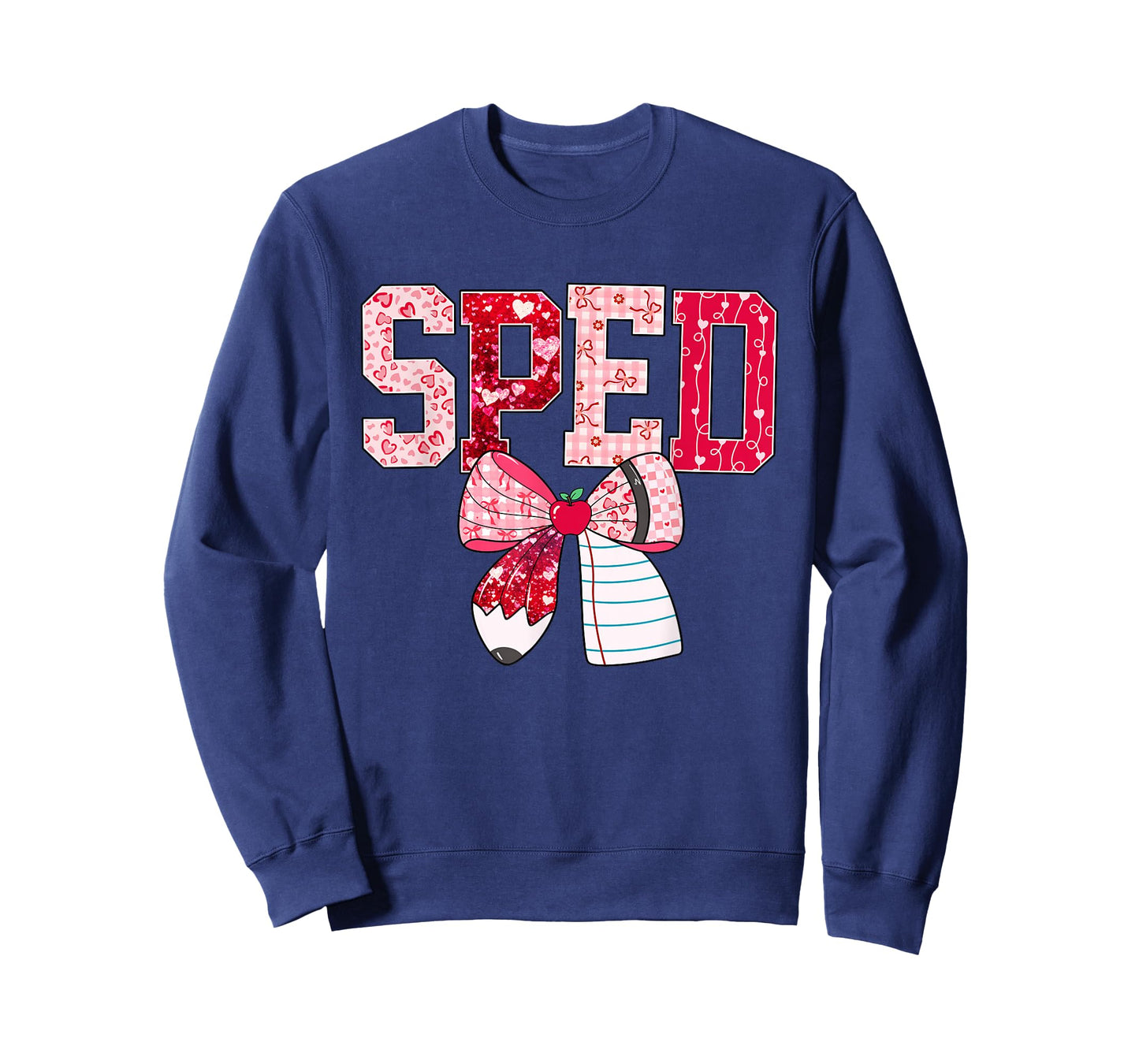 SPED Teacher Valentine Heart Special Education Design T-Shirt
