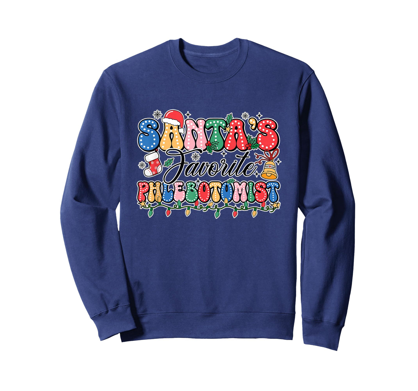 Funny Santa's Favorite Phlebotomist Christmas T-Shirt