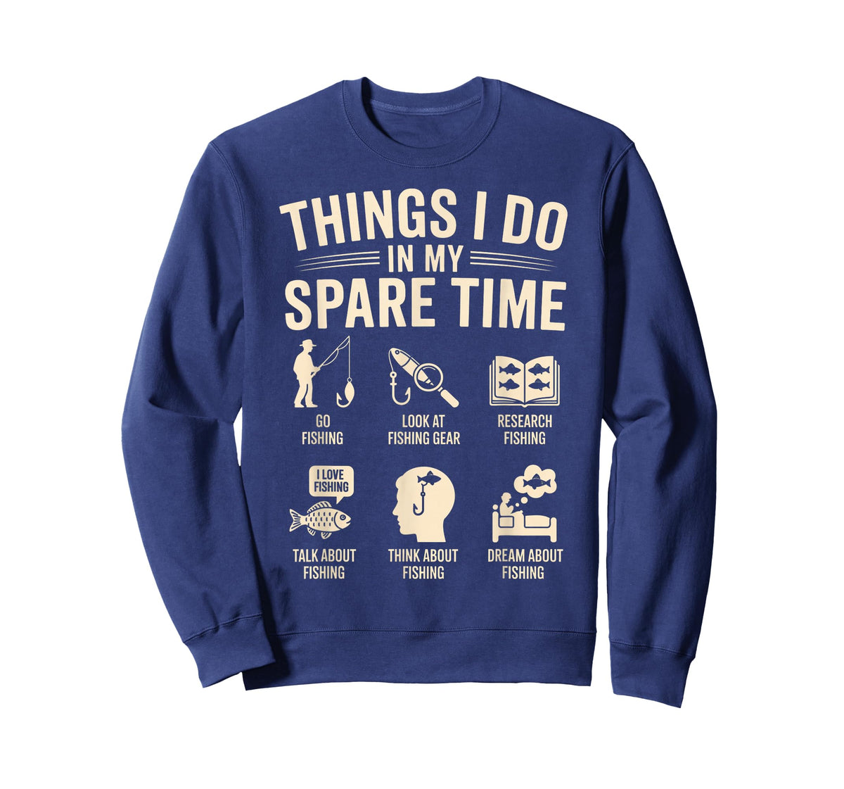 Things I Do in My Spare Time Funny Fishing Angler Fisherman T-Shirt