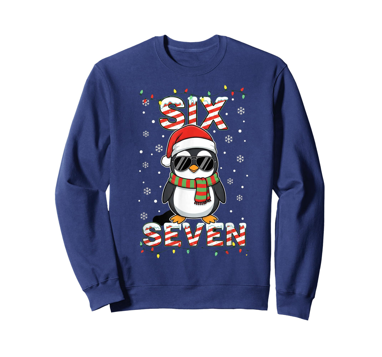 Cute Six Seven 67 Penguin Kids Christmas Holiday T-Shirt
