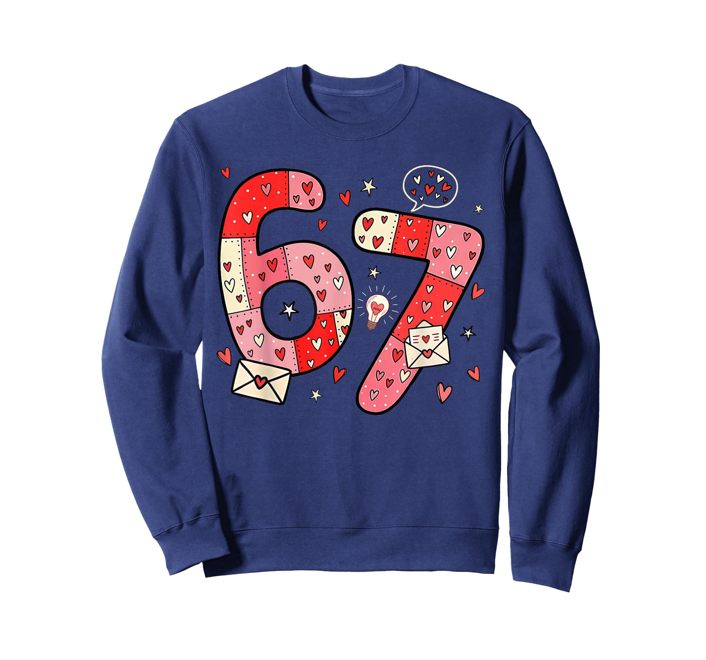 Six Seven 67 Meme Cool Valentine’s for Teens Boys Girls Kids T-Shirt