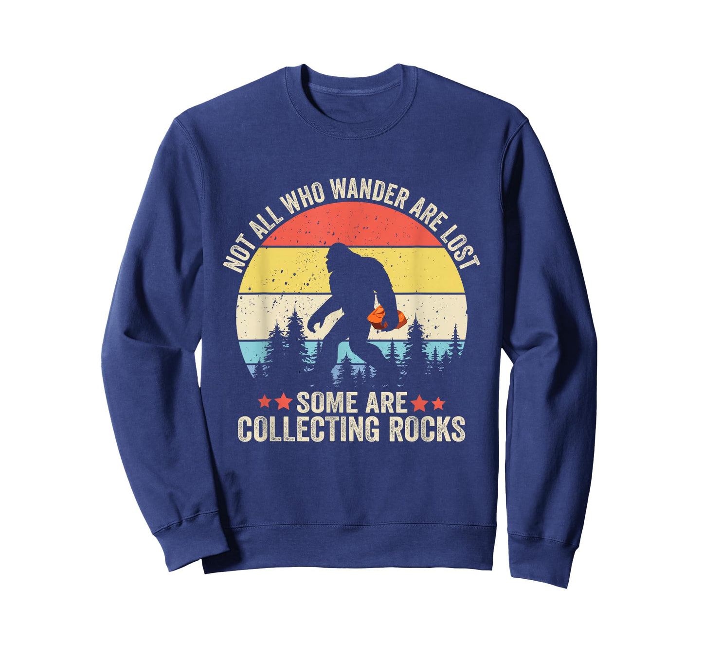 Rock Collector Bigfoot for Geologist Rockhound Geode Hunter T-Shirt