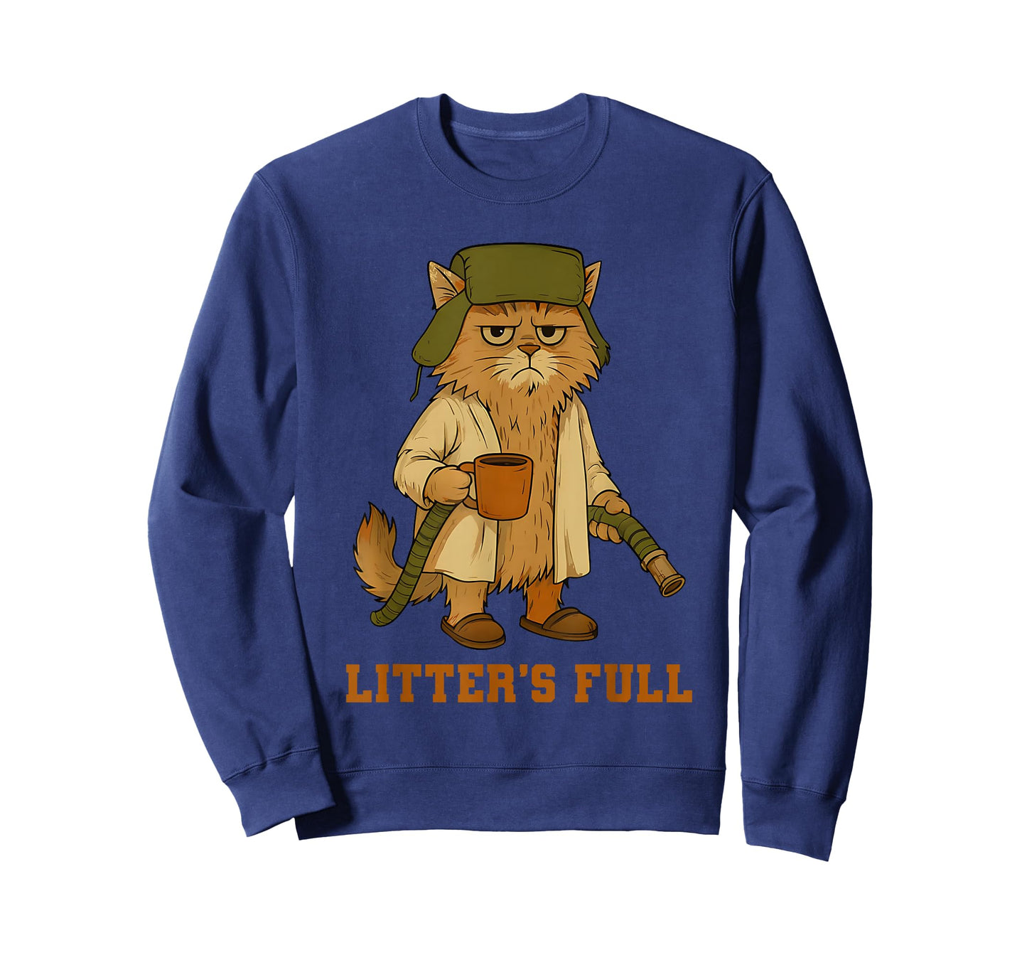 Funny Cat Hilarious Litter’s Full Funny Coffee Cat Lovers T-Shirt