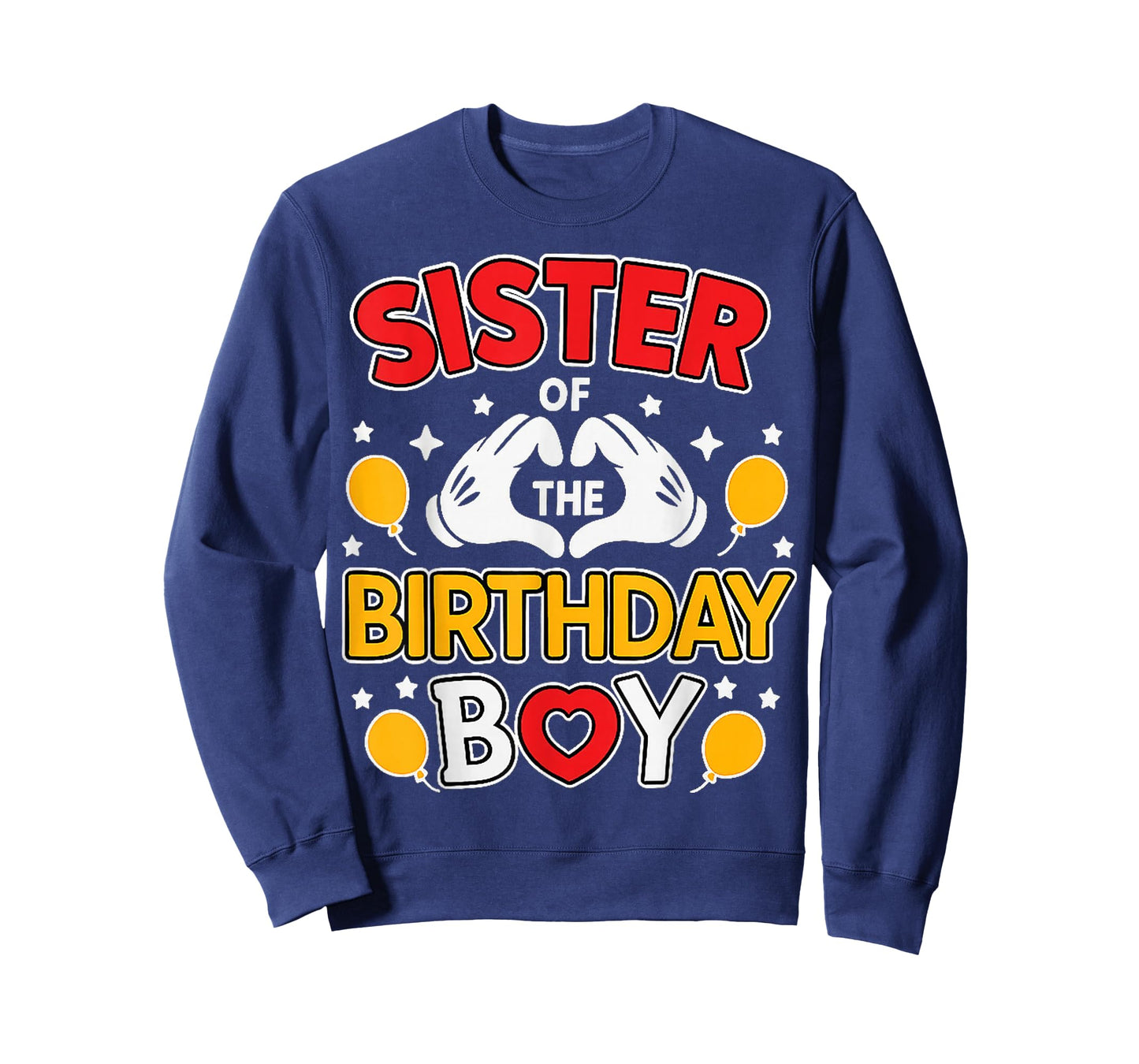 Sister of The Birthday Boy Family Matching Dad Mom T-Shirt