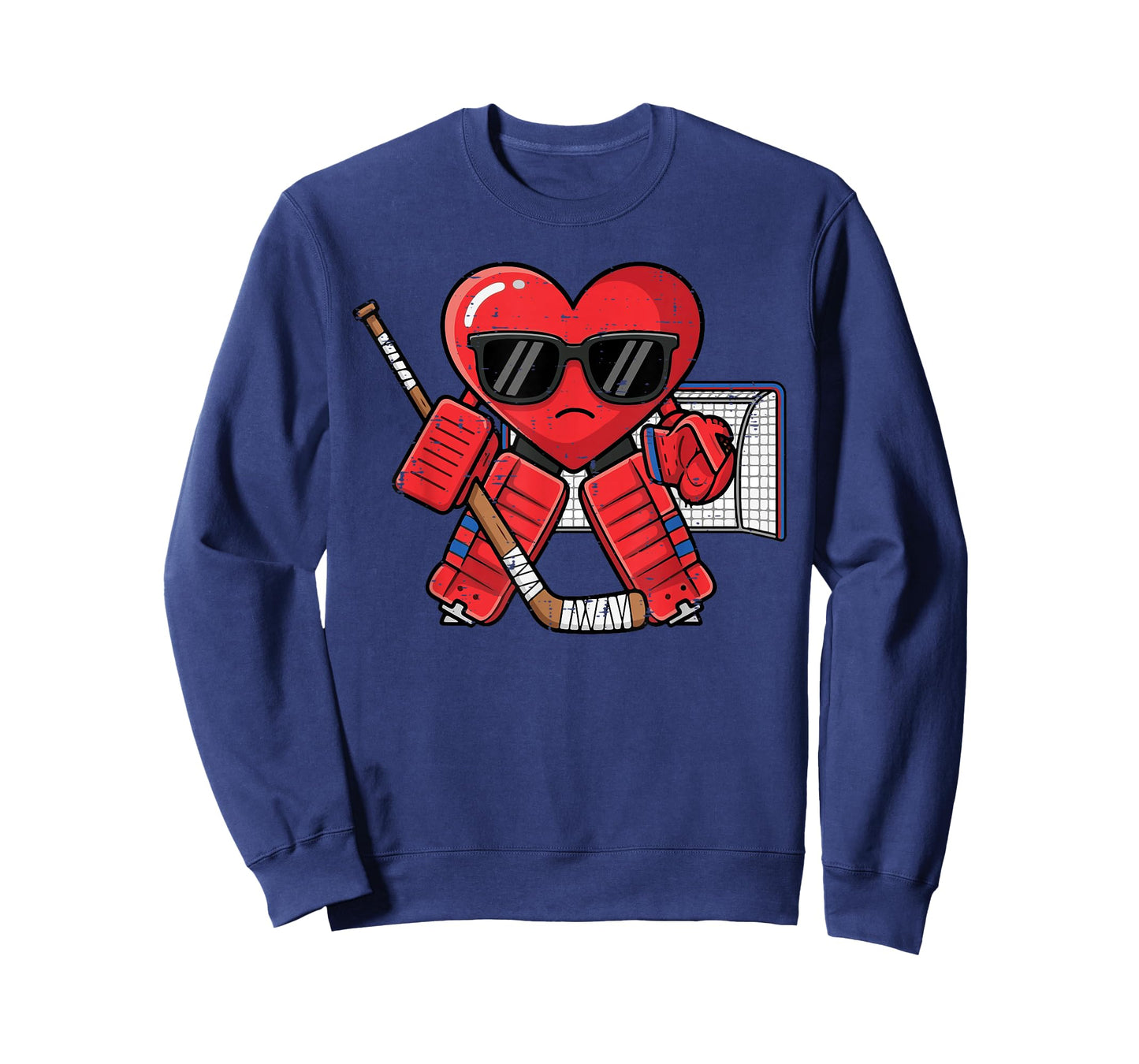 Valentines Day Heart Ice Hockey Goalie Men Boys Kids T-Shirt