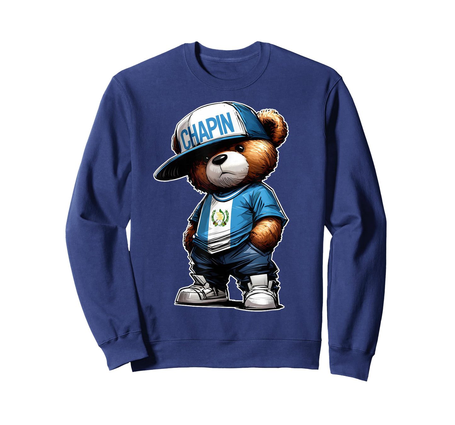 Chapin Guatemala Flag Camisa de Guatemala Teddy Bear Jersey T-Shirt