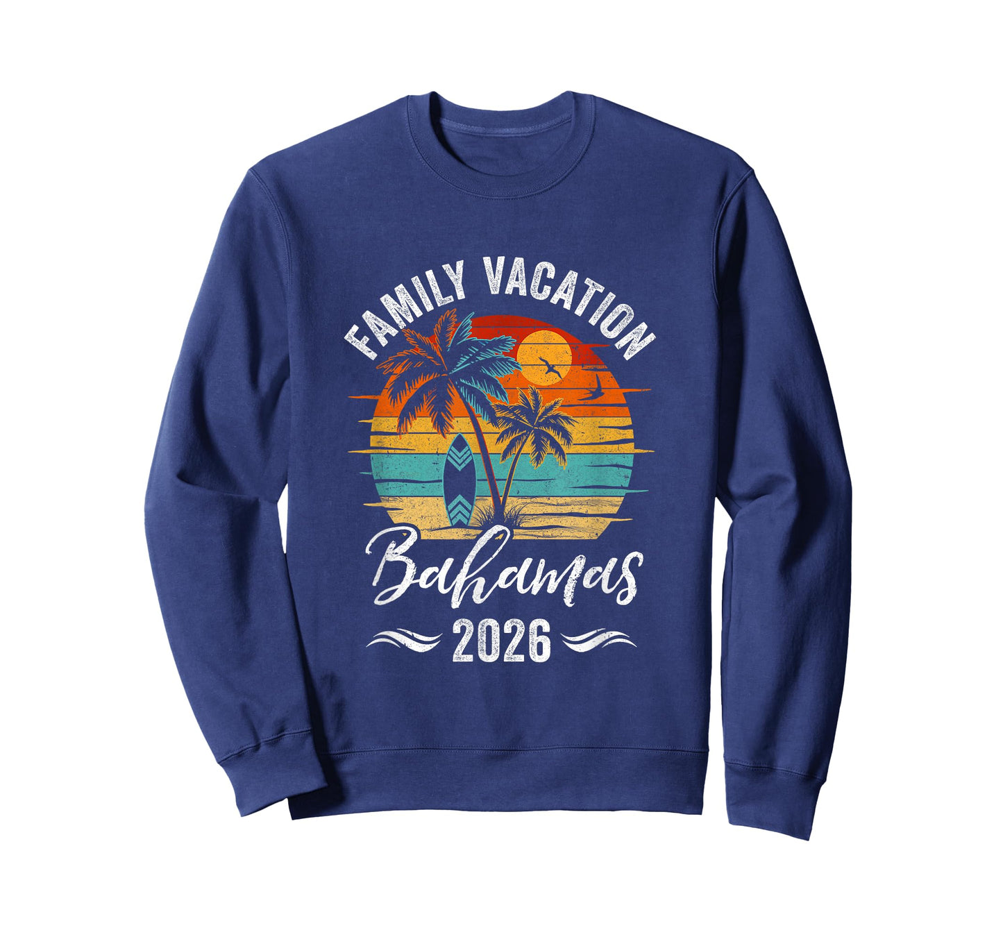 Family Vacation 2026 Vintage Bahamas Summer Matching Trip T-Shirt