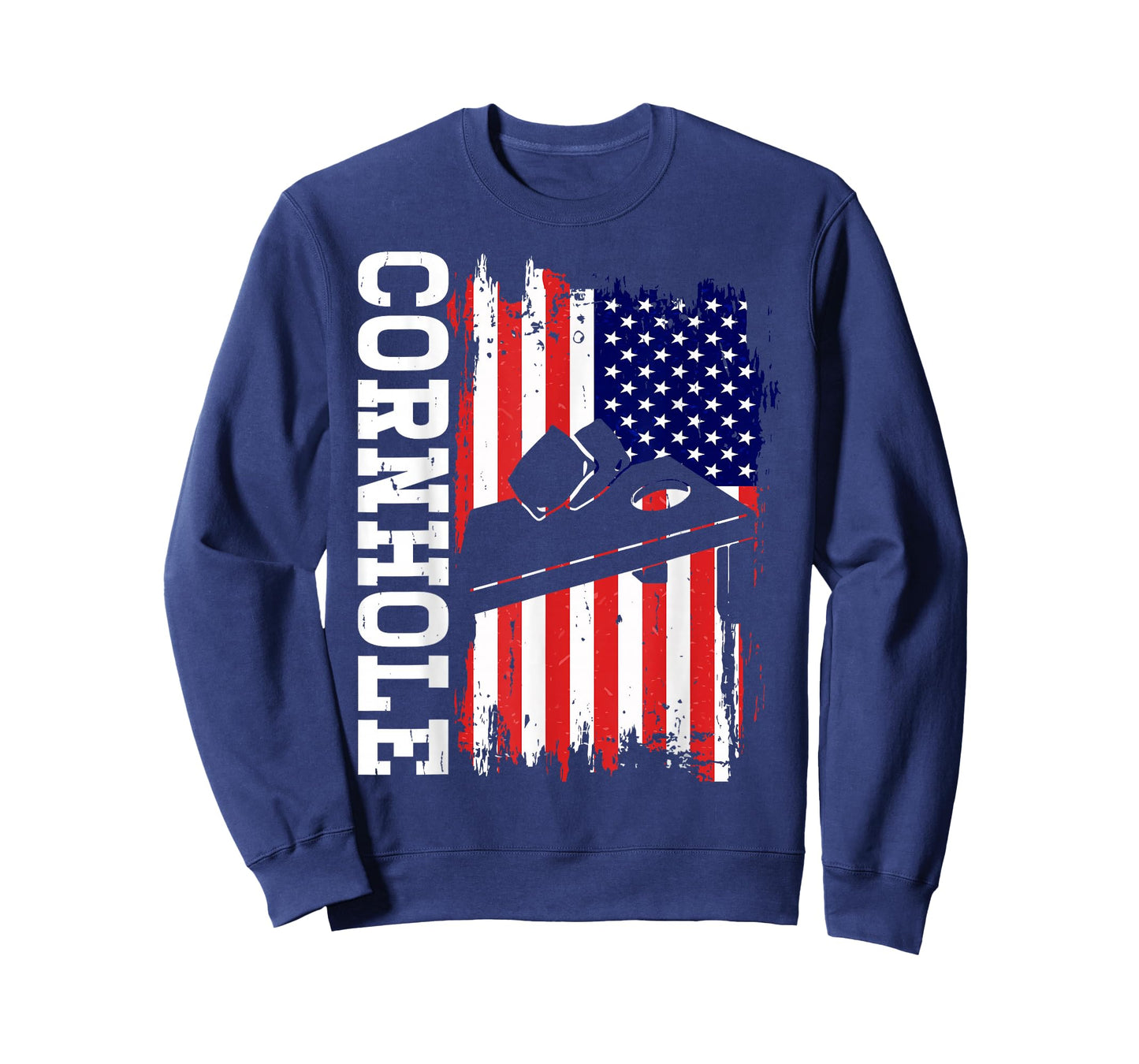 USA Cornhole American Flag Corn Hole Players Funny Cornhole T-Shirt