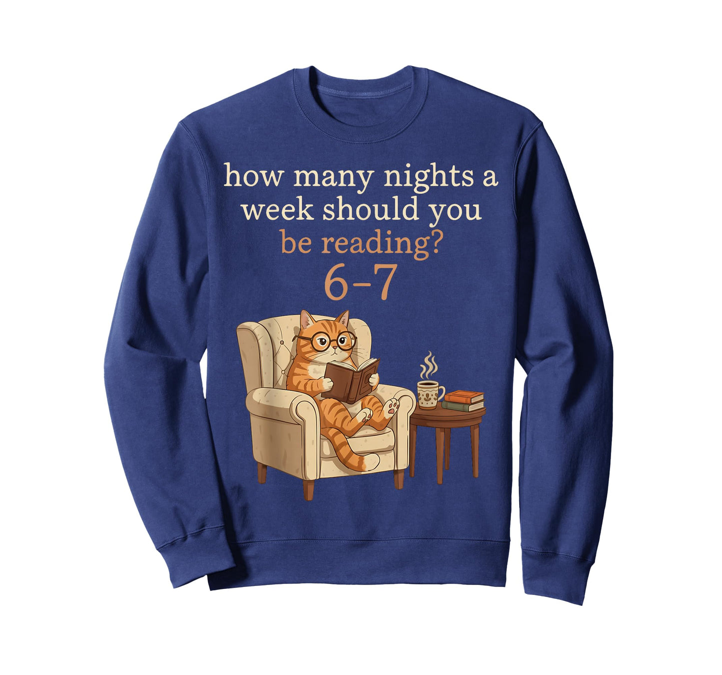 Funny Cat Reading 6-7 Meme English Teacher Book Lover Humor T-Shirt