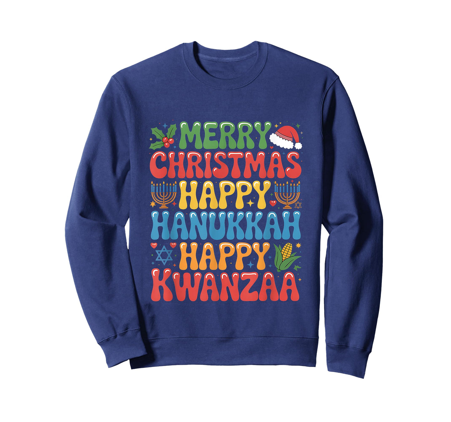 Merry Christmas Happy Hanukkah Kwanzaa Quote T-Shirt