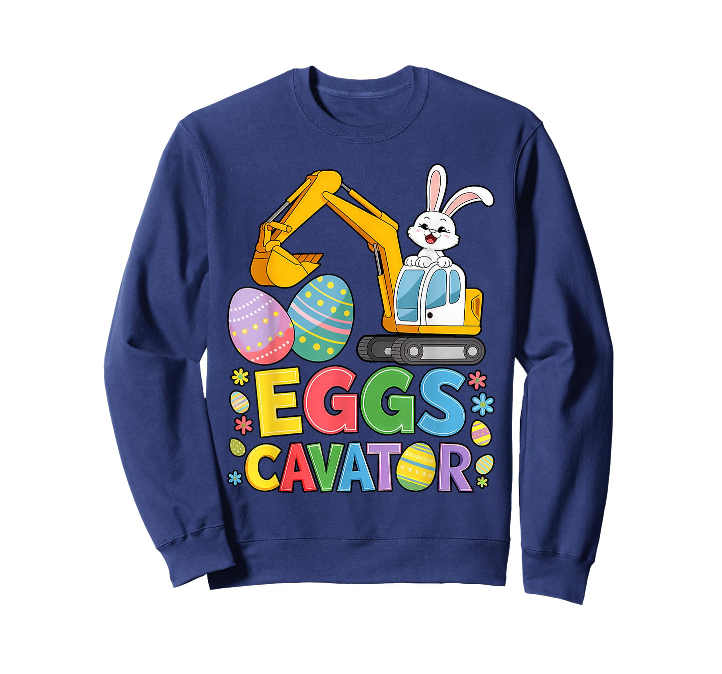 Kids Boys Easter Bunny Excavator Easter Kids Boys Toddler T-Shirt