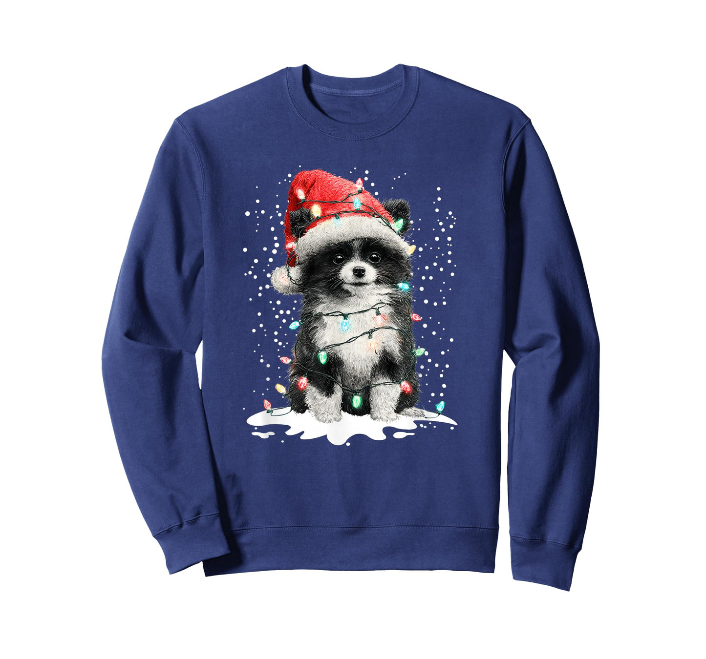 Dog Xmas Men Women Favorite Pomeranian Christmas T-Shirt