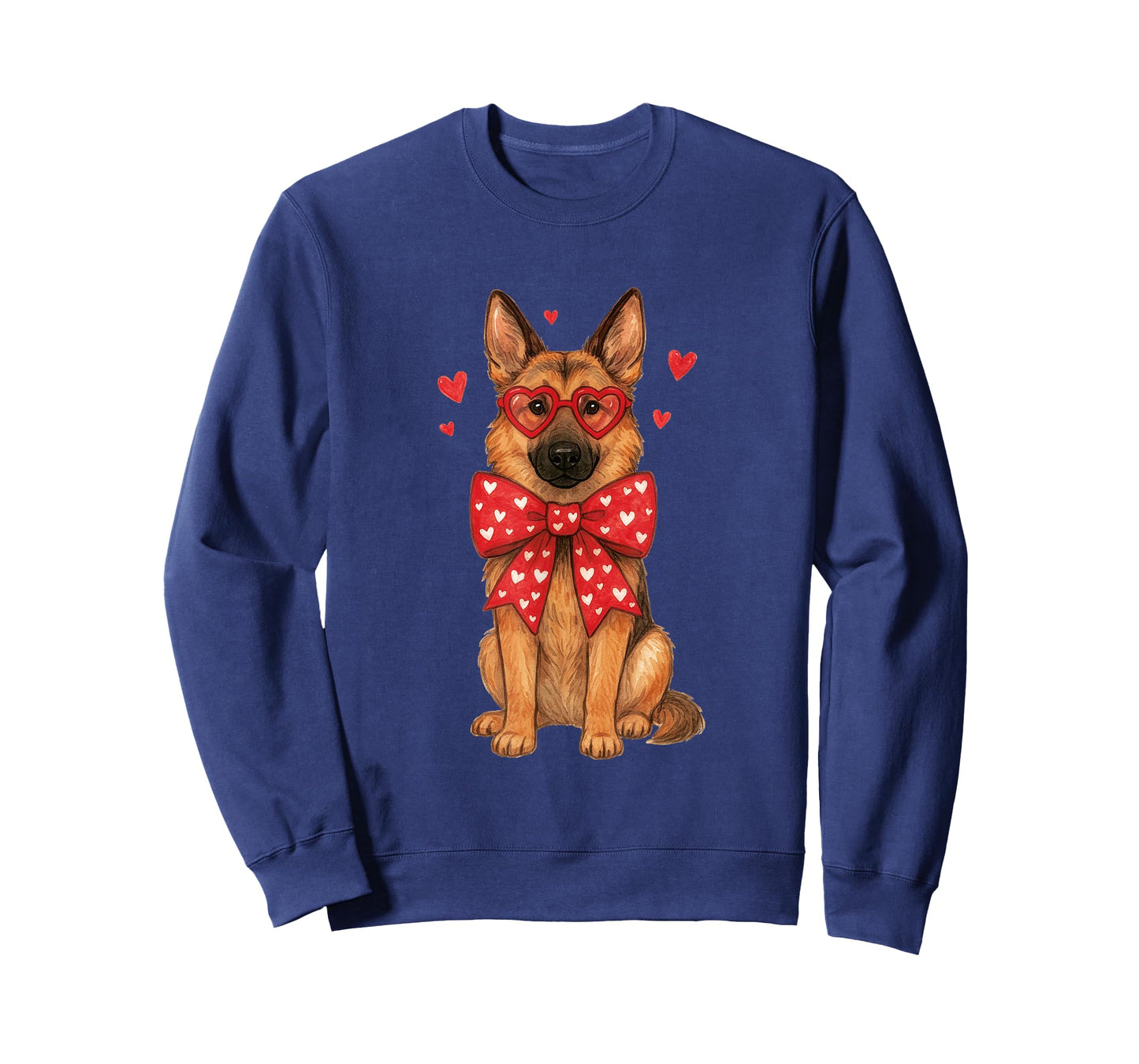 Cute Valentine Dog for Love Couples German Shepherd T-Shirt