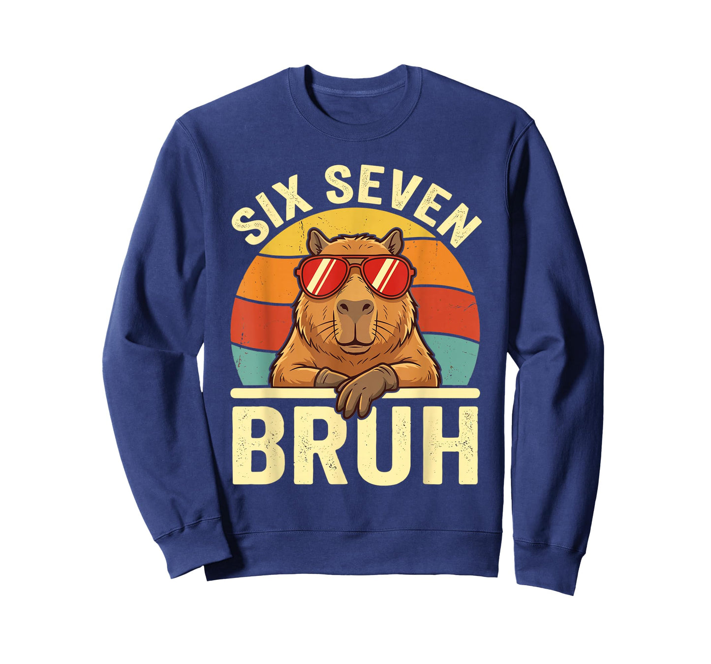 Six Seven Bruh 67 Meme Funny Capybara 6 7 T-Shirt