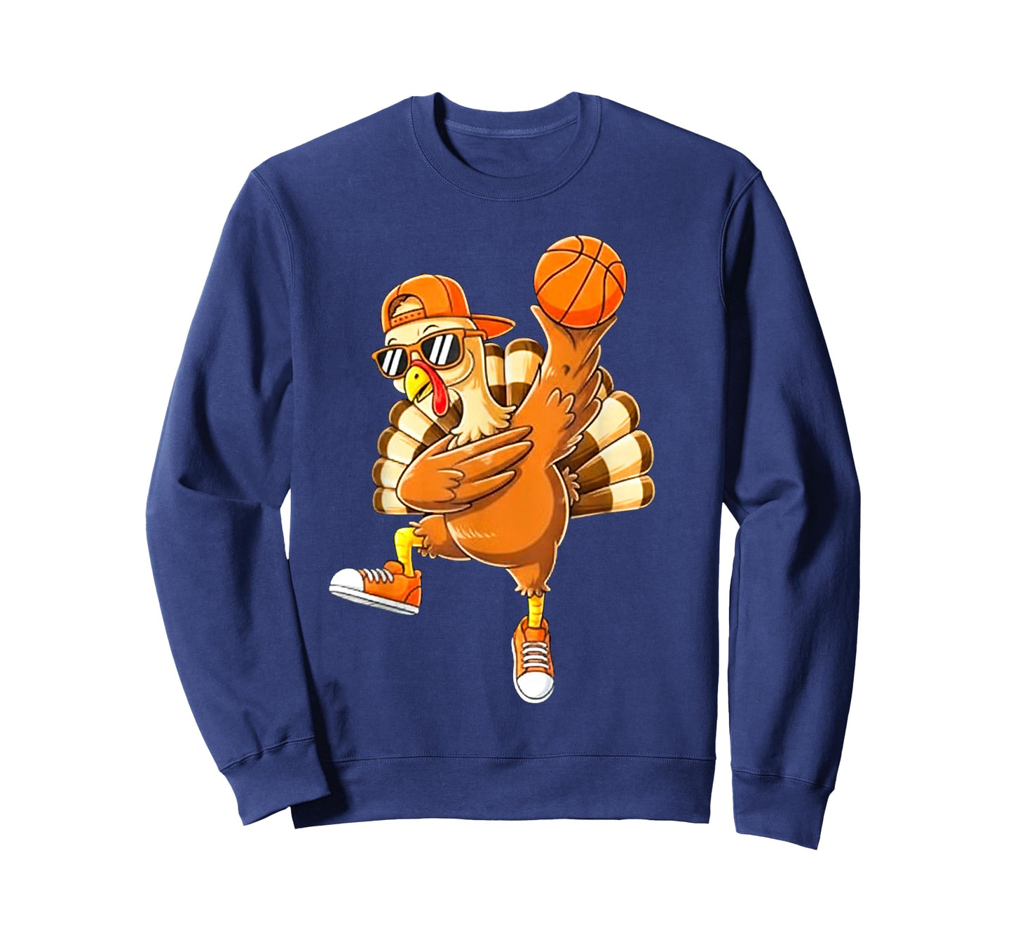 Funny Turkey Basketball Thanksgiving Sport Humor Men Boy Kid T-Shirt