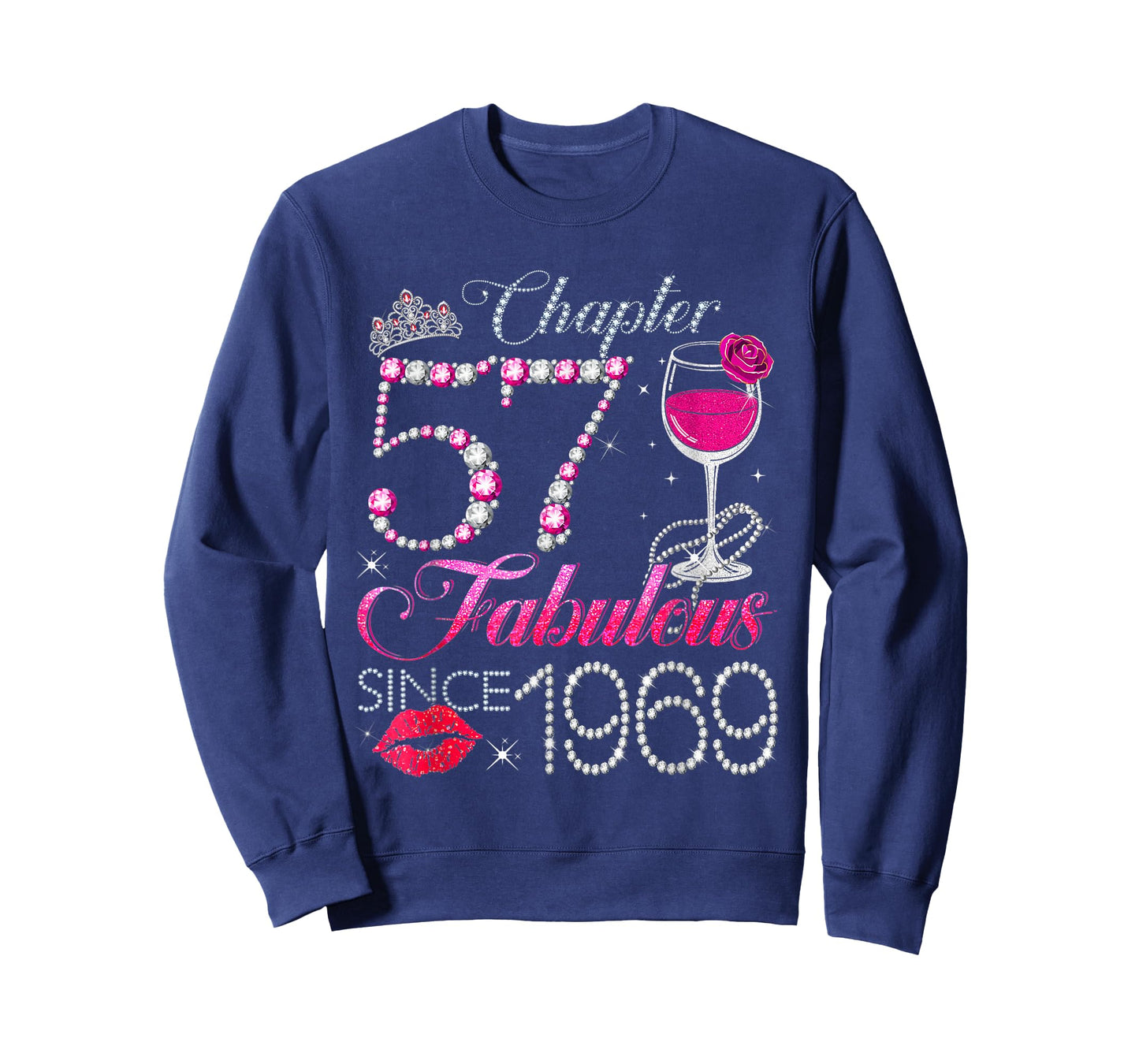 Chapter 57 Fabulous Since 1969 57th Birthday Queen Diamond T-Shirt