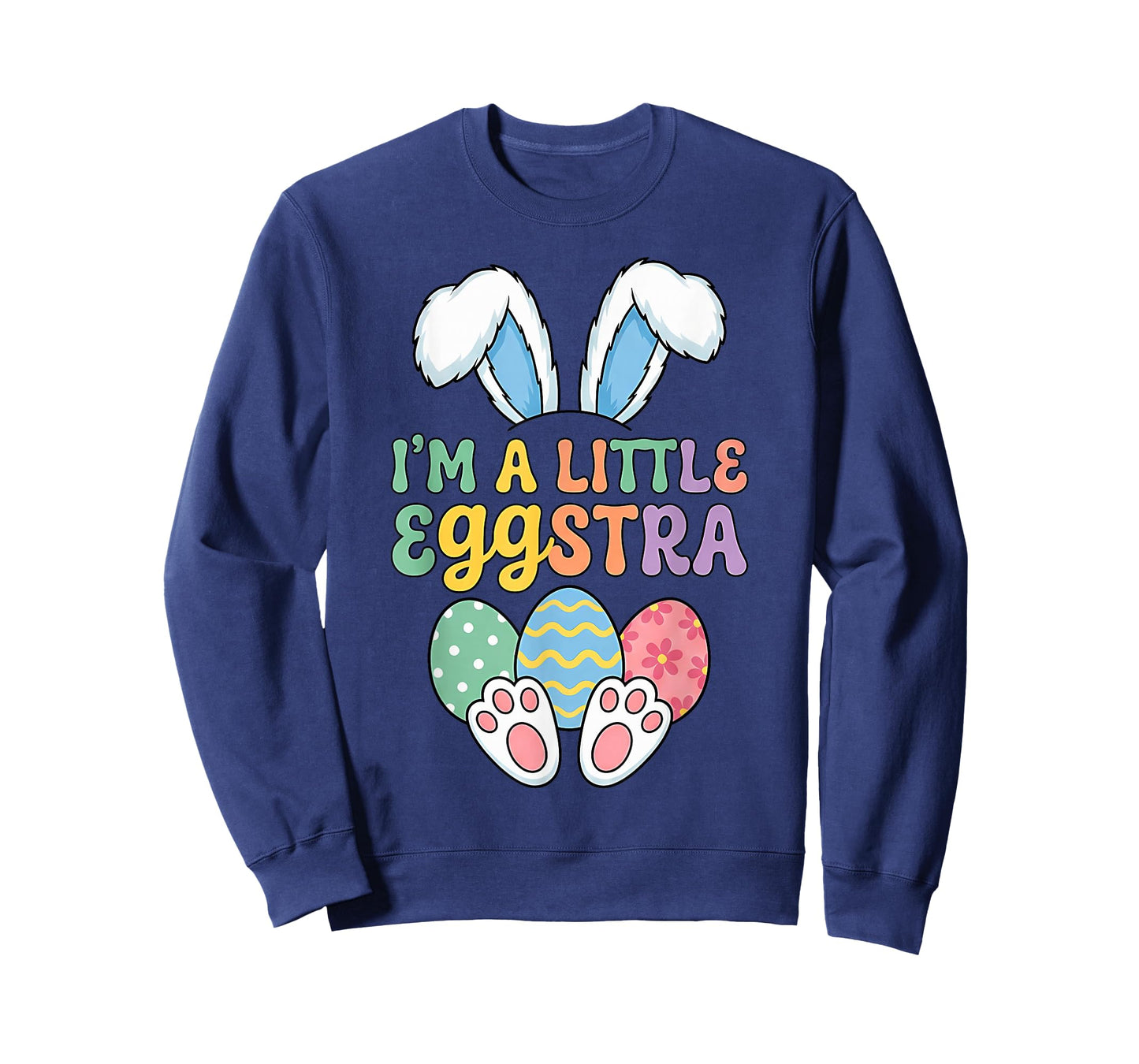 Kids Easter I’m Little Eggstra Easter Kid Boys Girls Toddler T-Shirt