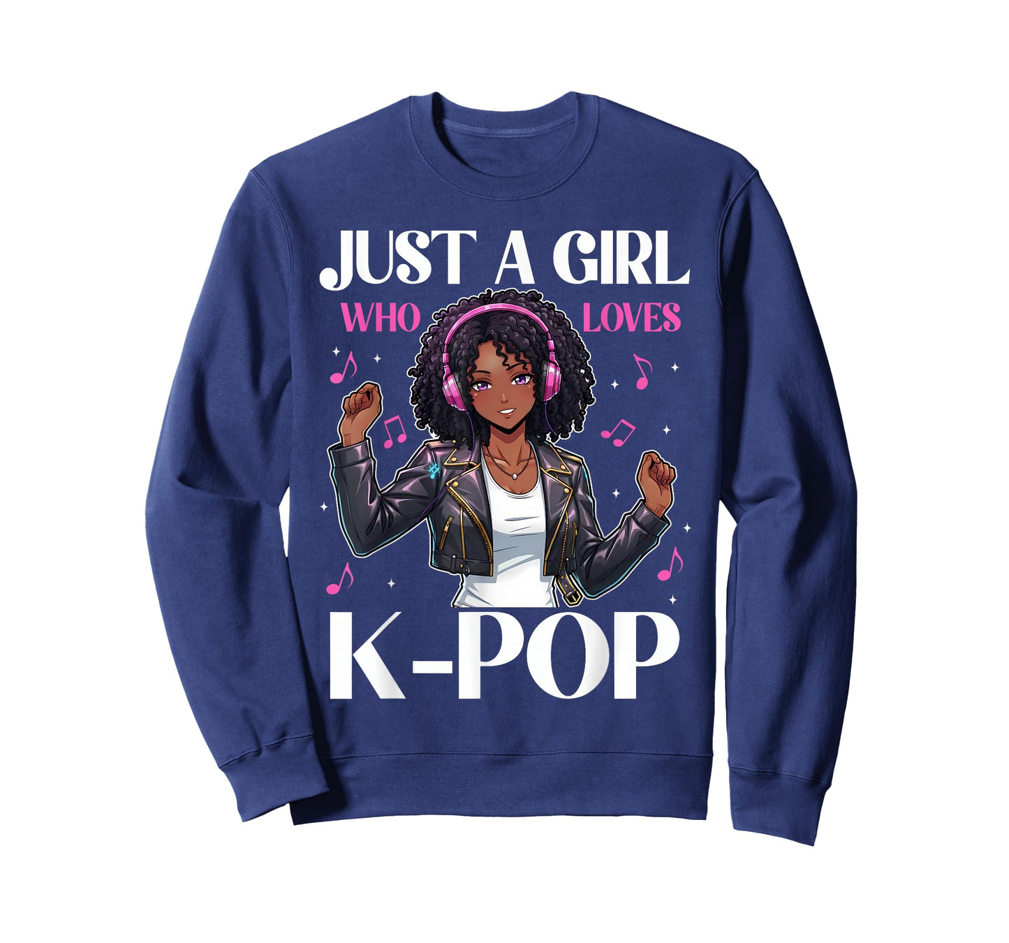 Just a Girl Who Loves K-Pop Anime Design T-Shirt