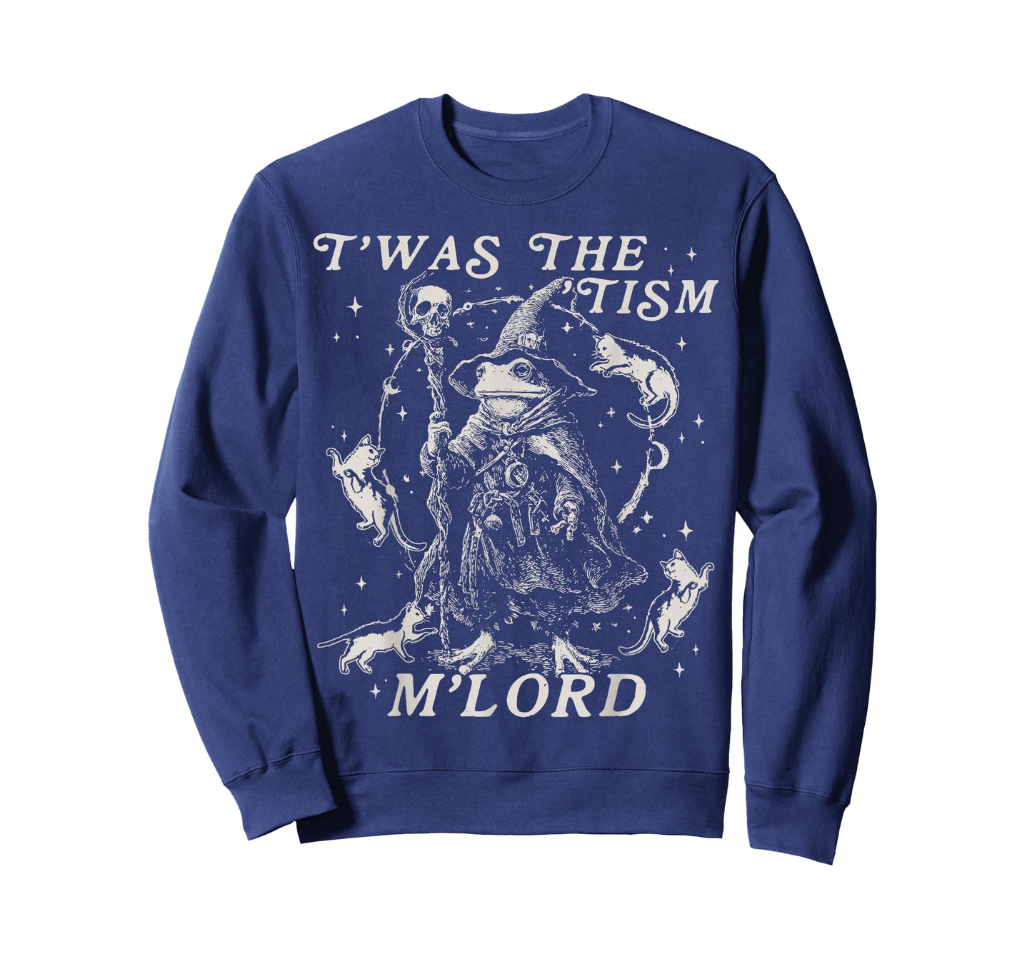 Funny Meme TWAS The Tism M Lord Autism Frog Graphic Tee T-Shirt