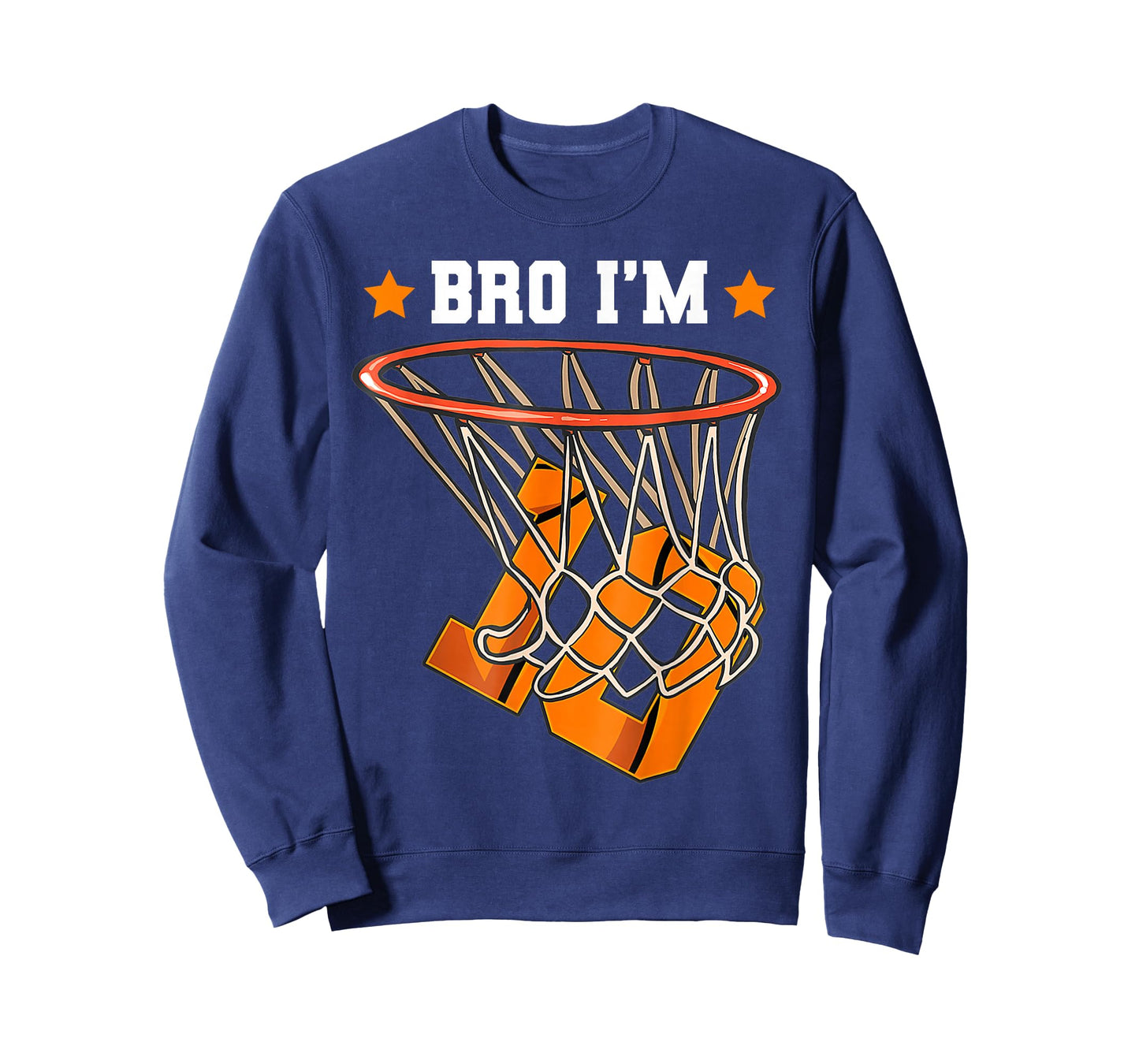 Kids Bro I'm 10 Year Old Basketball 10th Birthday Boy T-Shirt