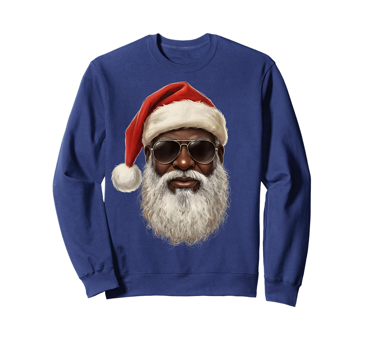 Vintage Cool Black Christmas Santa African Xmas Men Boy Kid T-Shirt