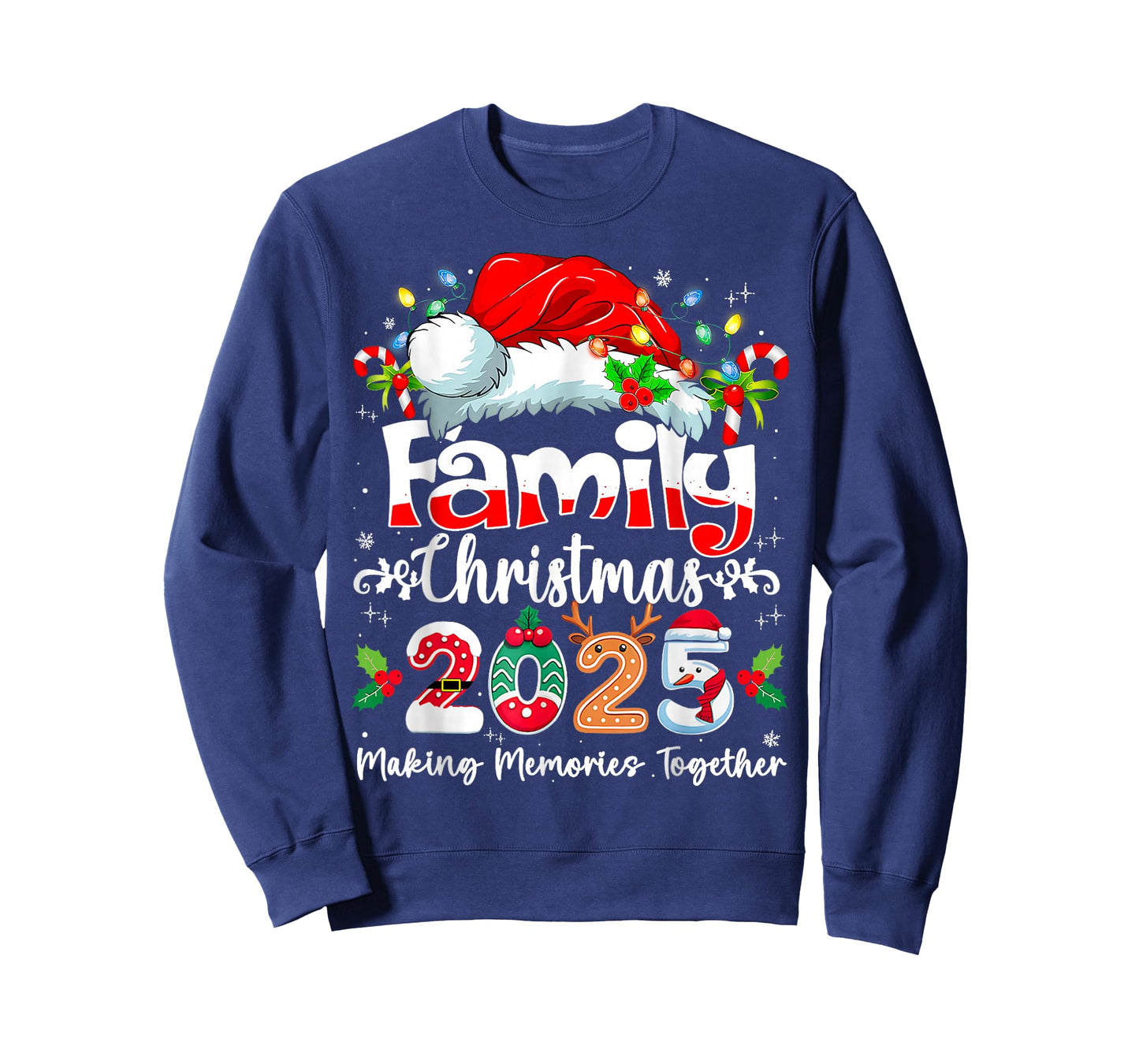 Family Christmas 2025 Matching Outfit Xmas Squad Santa T-Shirt