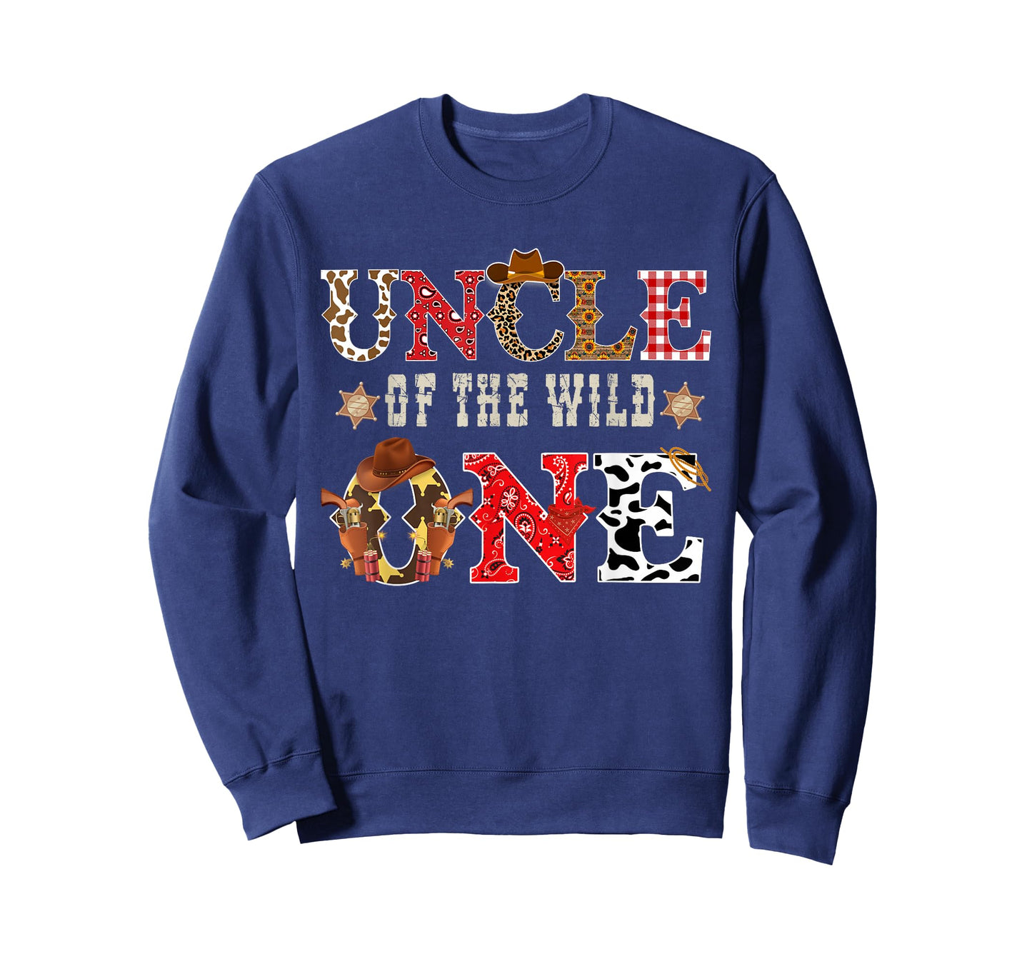 Uncle of The Wild One Cowboy Western Rodeo Party Matching T-Shirt