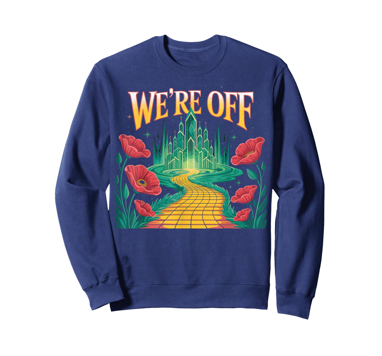 We 're Off Funny Yellow Path Brick Wizard Literature School T-Shirt