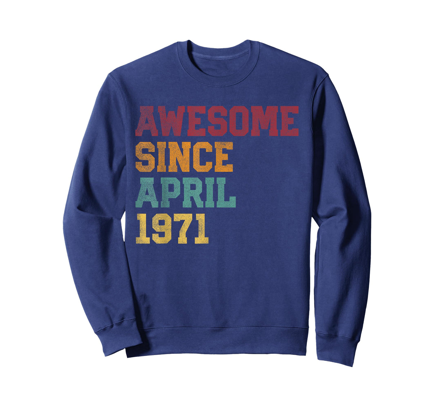 Awesome Since April 1971 55th Birthday 55 Years Old - Retro T-Shirt
