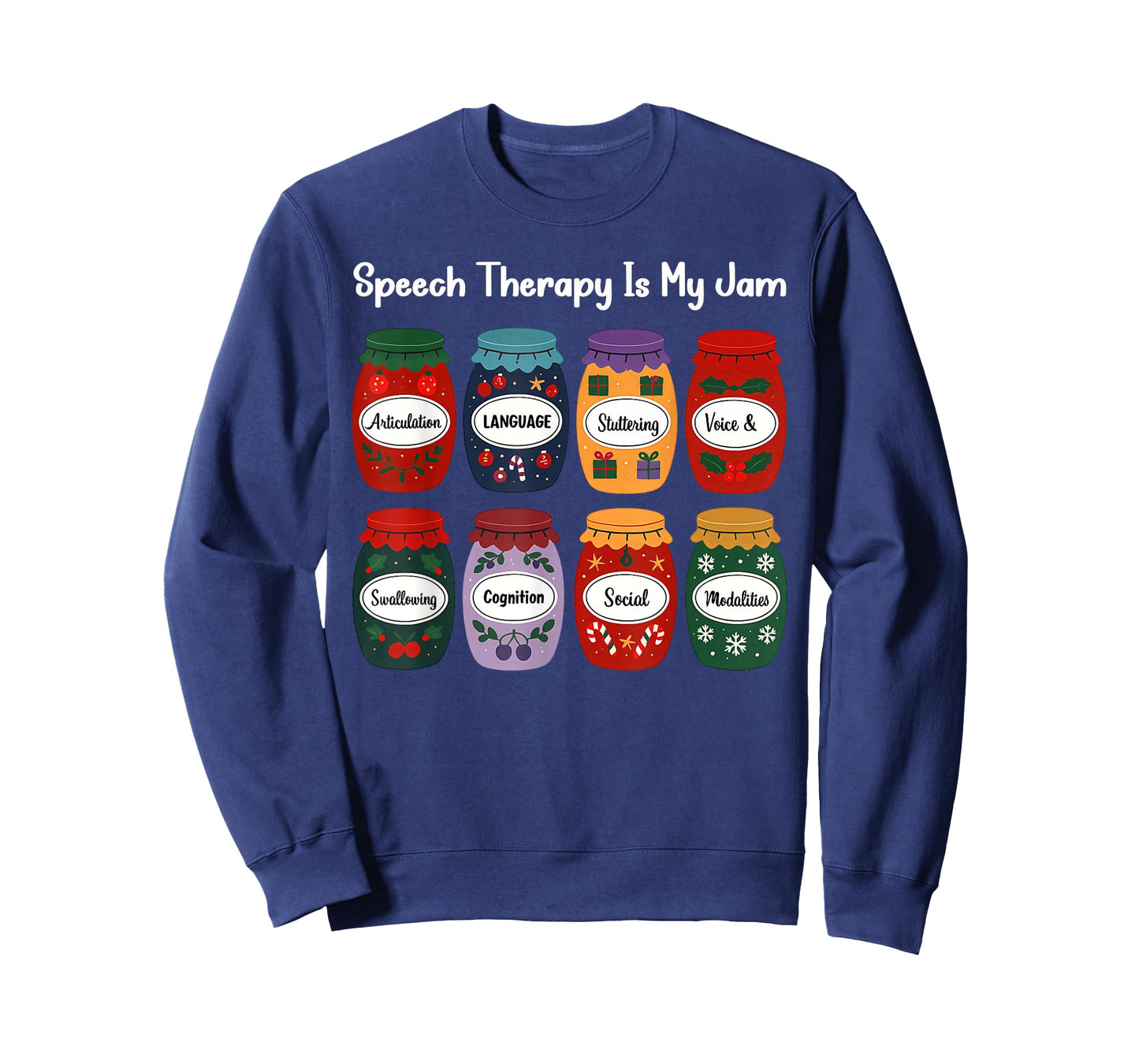 Speech Therapy is My Jam Christmas Speech Pathology SLP T-Shirt