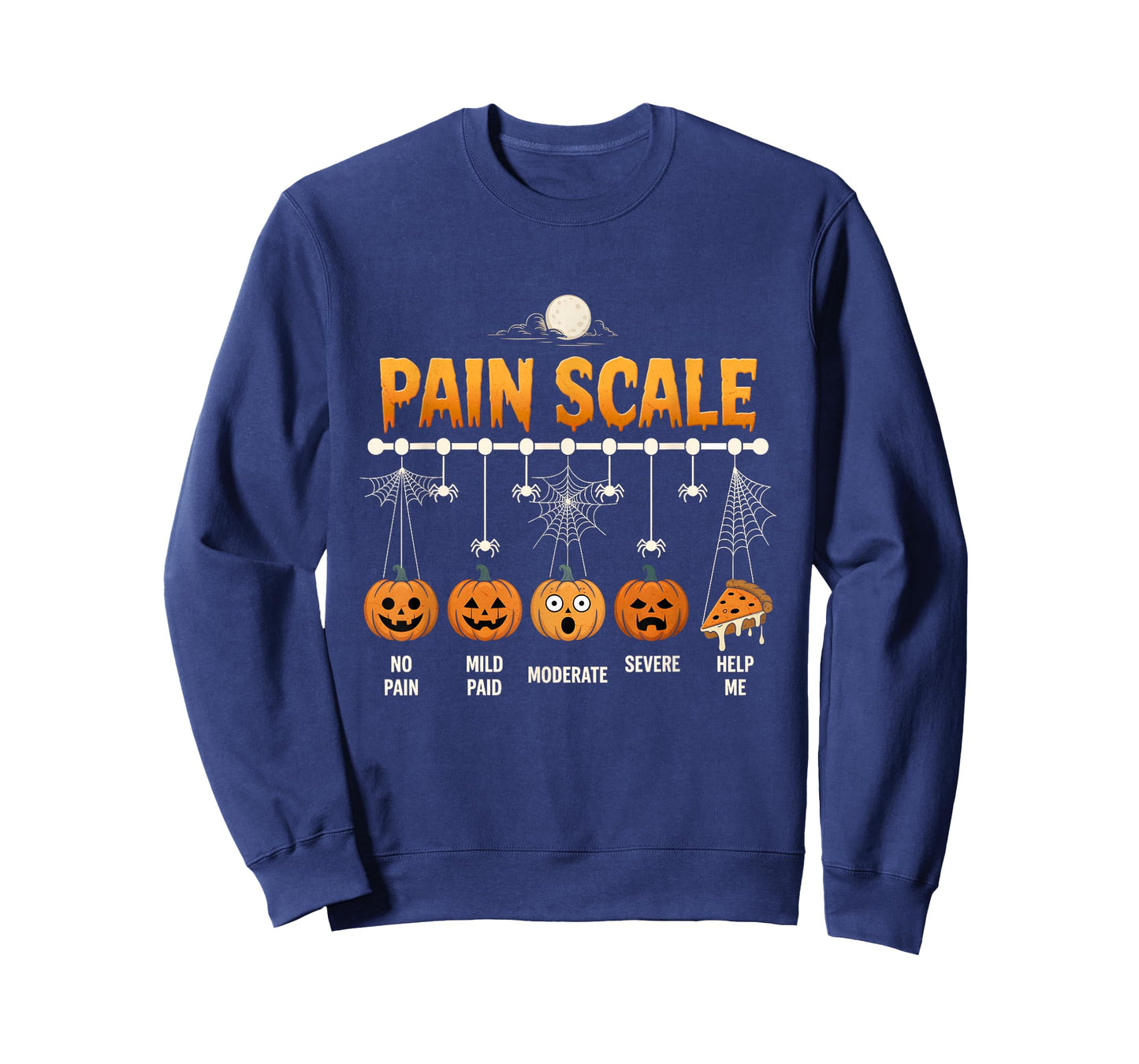 Halloween Pain Scale Pumpkin Trauma Nurse Triage Medical T-Shirt