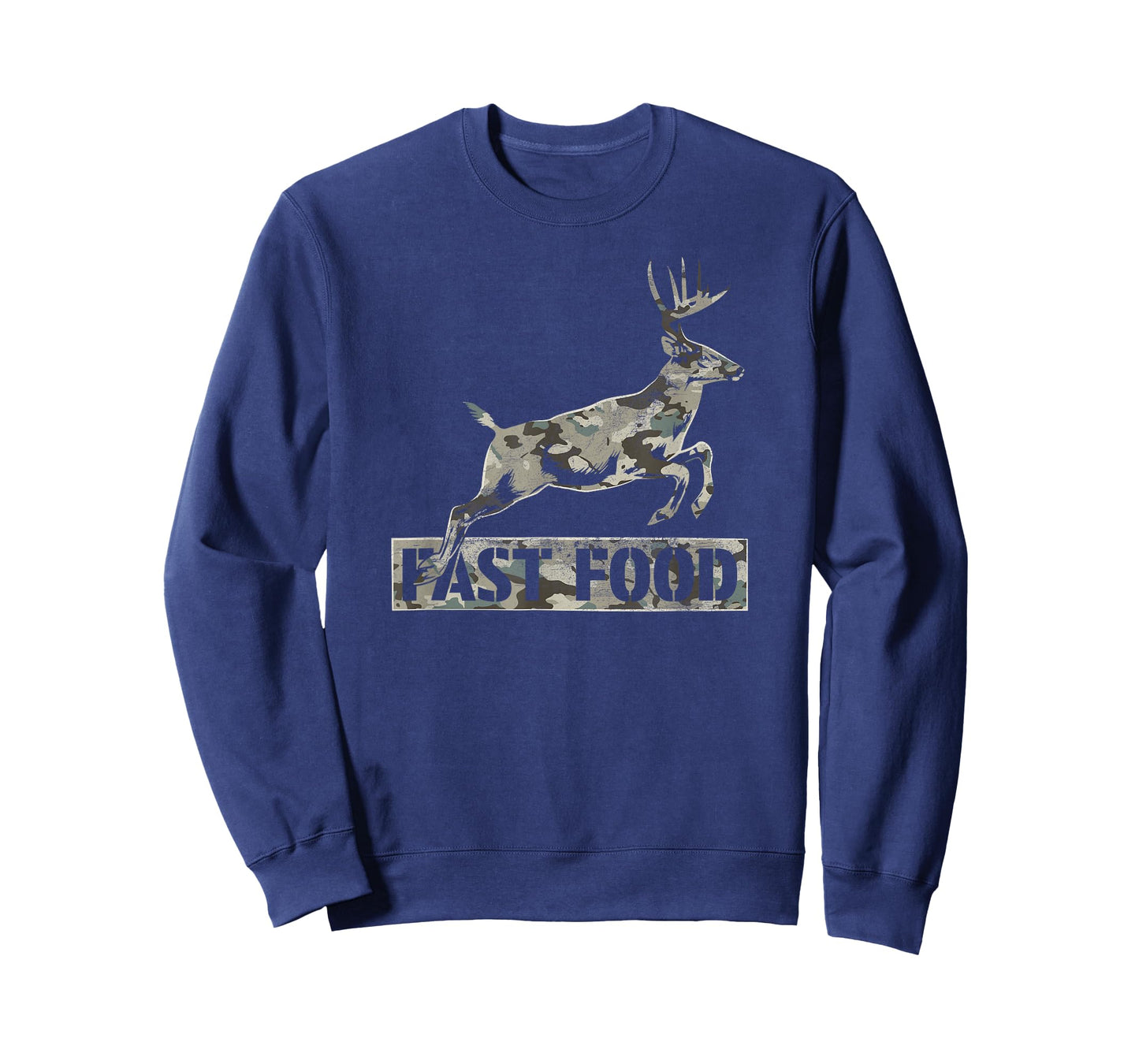 Deer Hunting Funny Fast Food Distressed T-Shirt