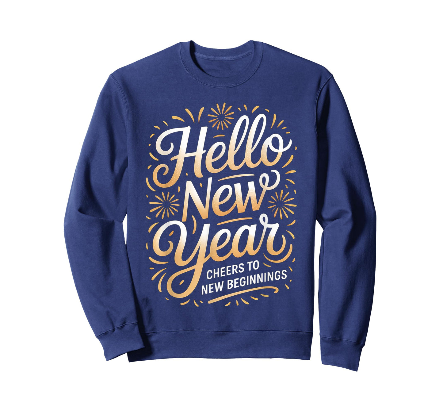 Hello New Year Cheers to New Beginnings Celebration T-Shirt
