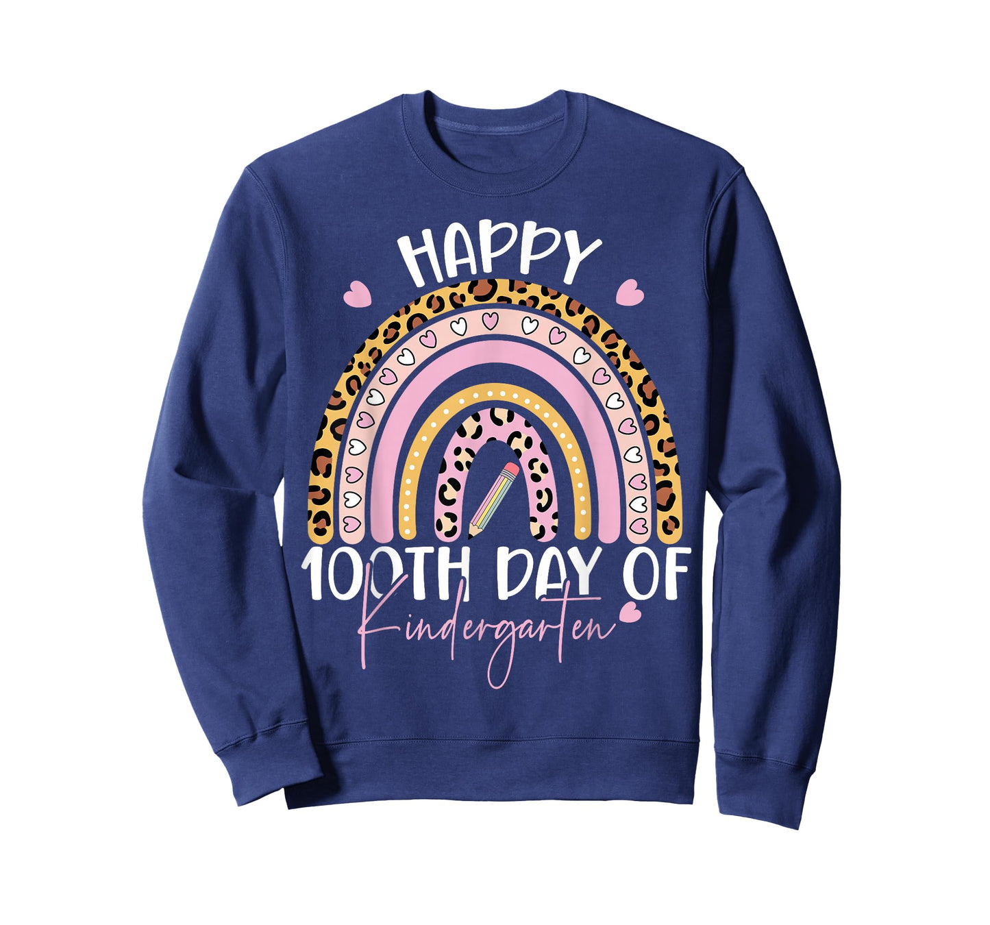 Happy 100th Day of Kindergarten Teacher 100th Days of School T-Shirt