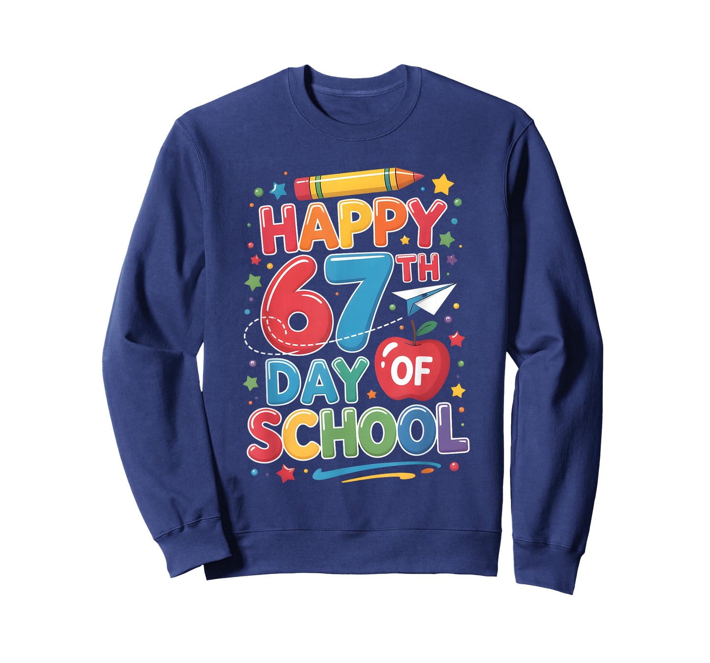 Happy 67 Days of School Teachers Students Six Seven T-Shirt