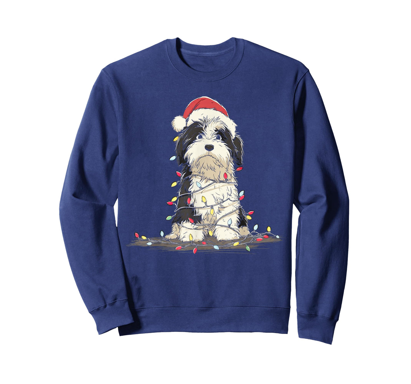 Funny Havanese Christmas Graphics Dog Lights Lover T-Shirt