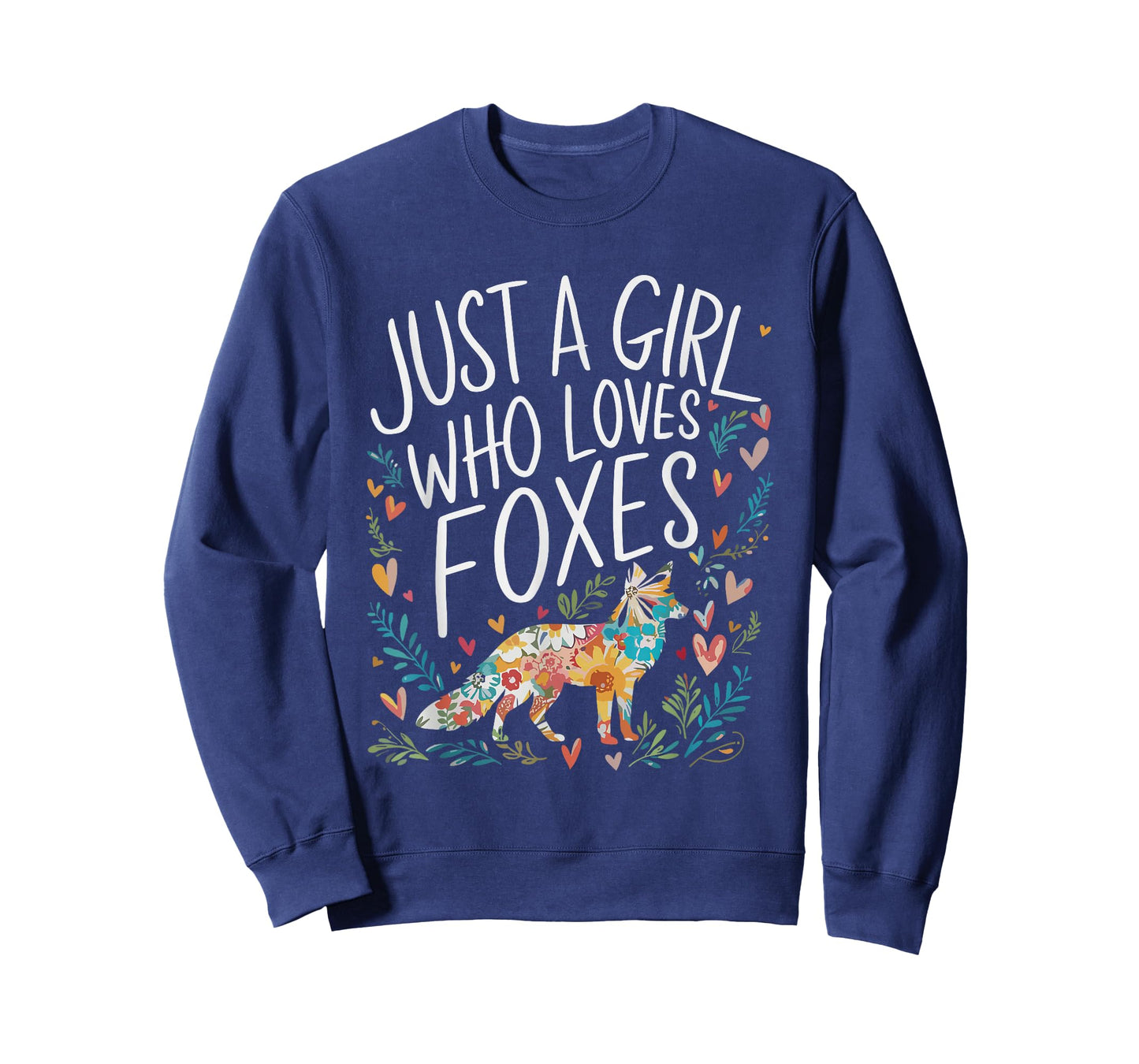 Cute Just A Girl Who Loves Foxes Men Women Girls T-Shirt