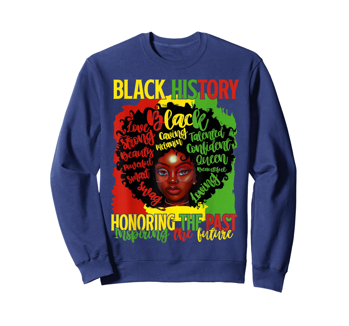 Black History Honoring Past Inspiring Future Black Woman T-Shirt