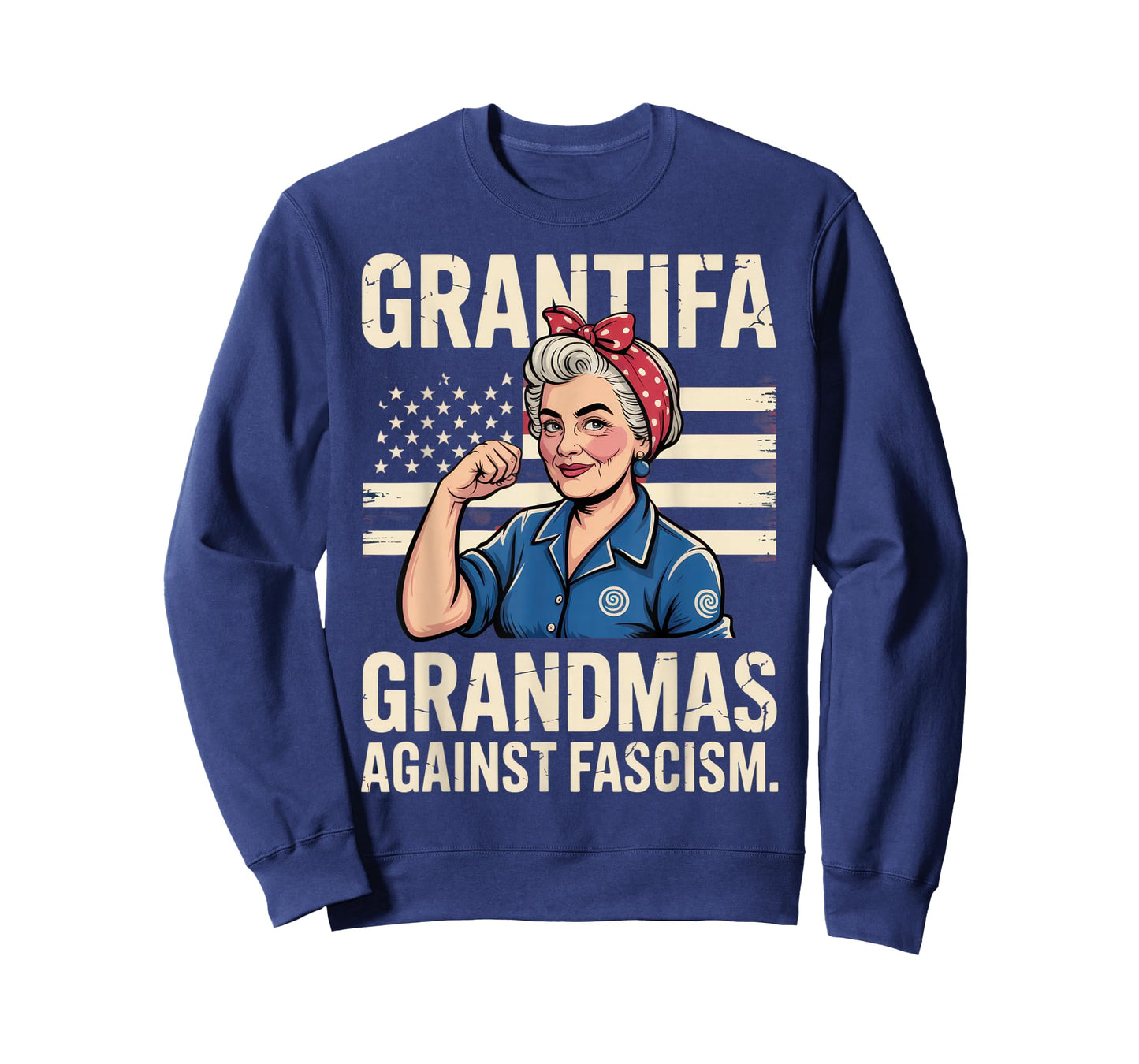 Grantifa Grandmas Against Fascism Patriotic Statement T-Shirt